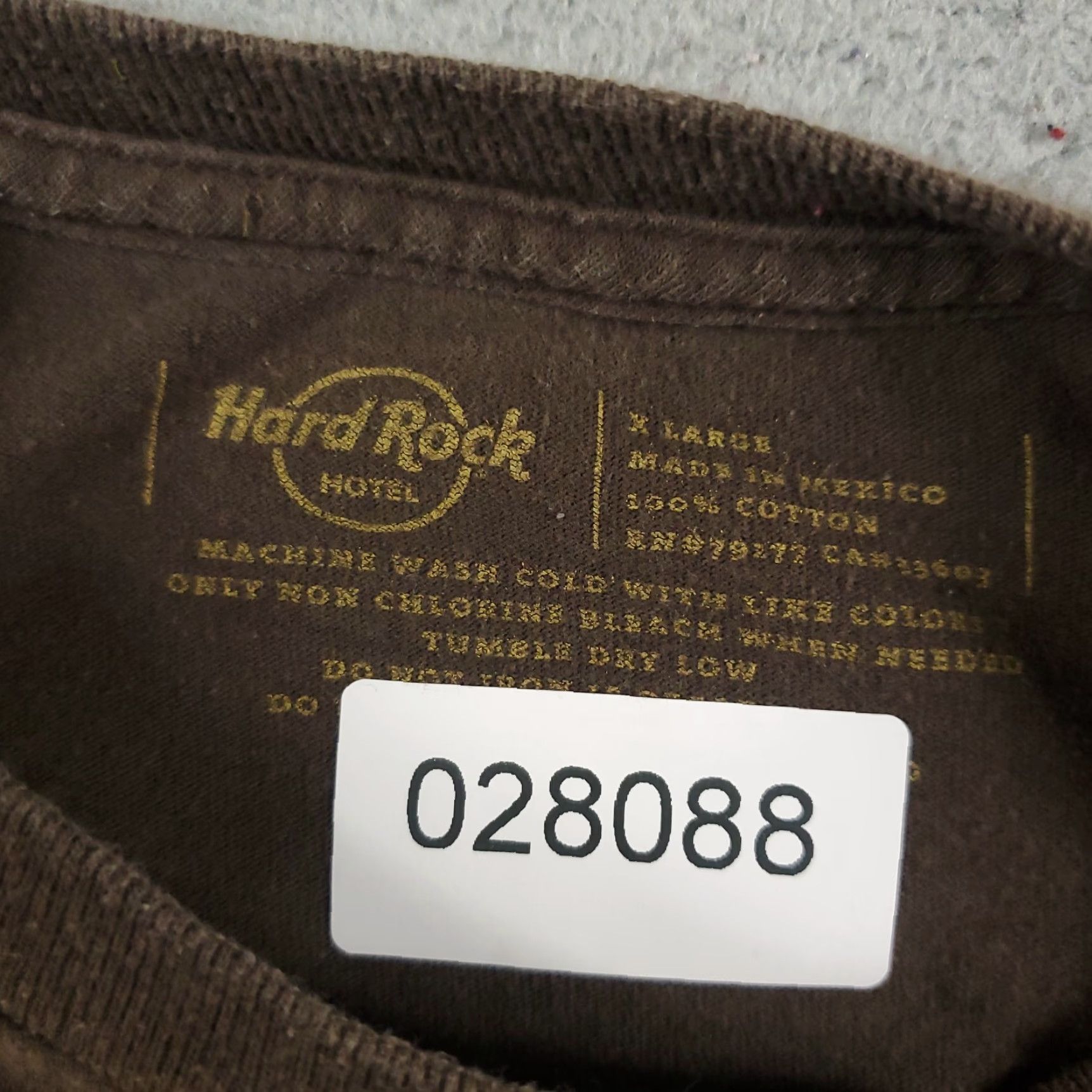 Hard Rock Cafe Hard Rock Cafe T Shirt Mens XL Brown Hollywood Graphic Casual Short Sleeve Size US XL / EU 56 / 4 - 8 Thumbnail