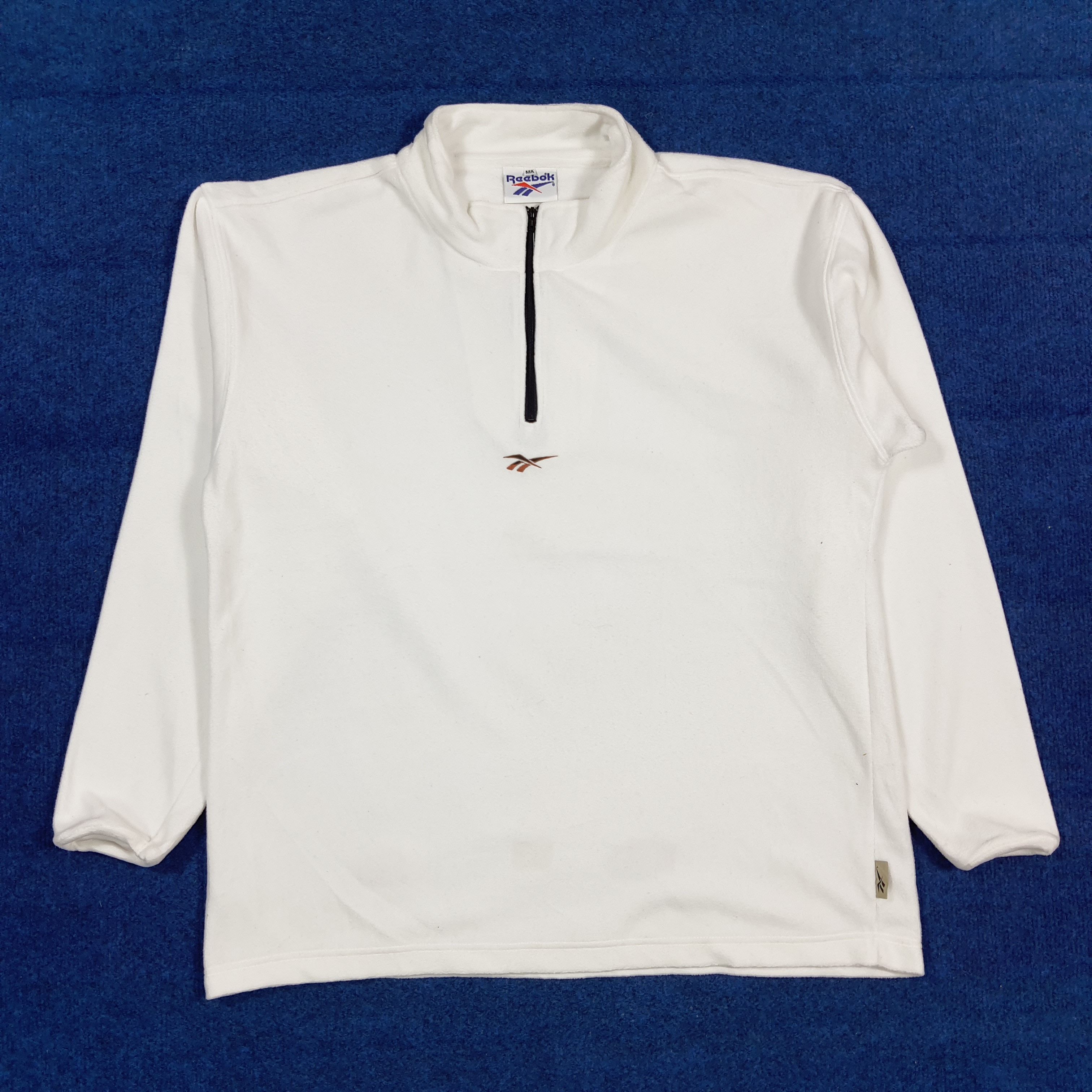 Reebok Vintage Reebok Sportswear Half Zipper Sweatshirt C303N17 Size US L / EU 52-54 / 3 - 1 Thumbnail