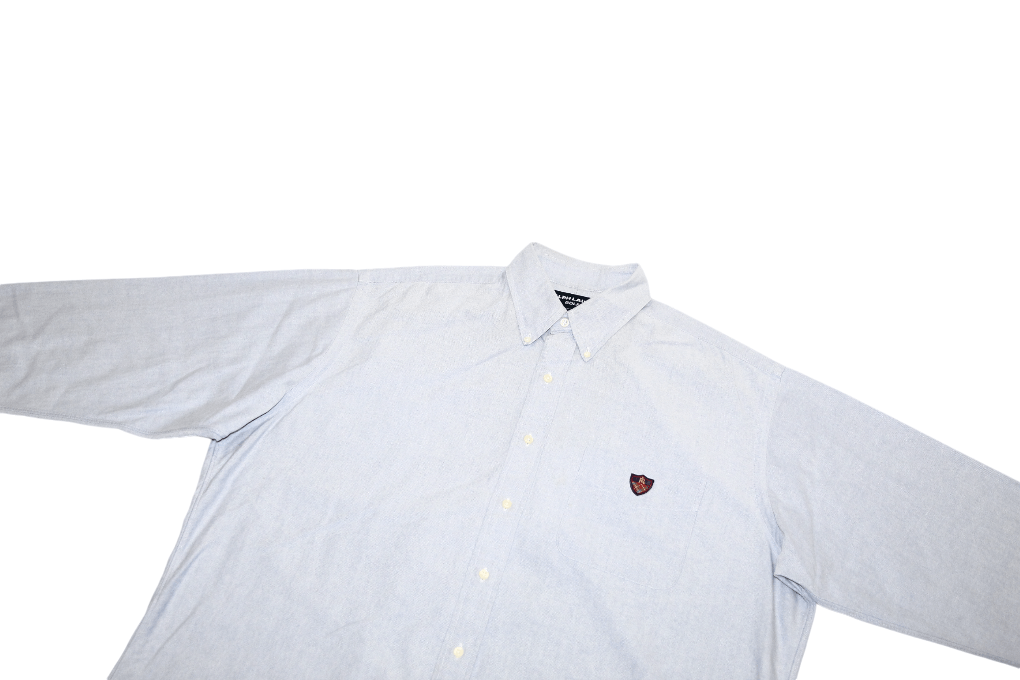 Ralph Lauren 90's Ralph Lauren Golf Tilden Button-down oxford blue shirt Size US XL / EU 56 / 4 - 9 Thumbnail
