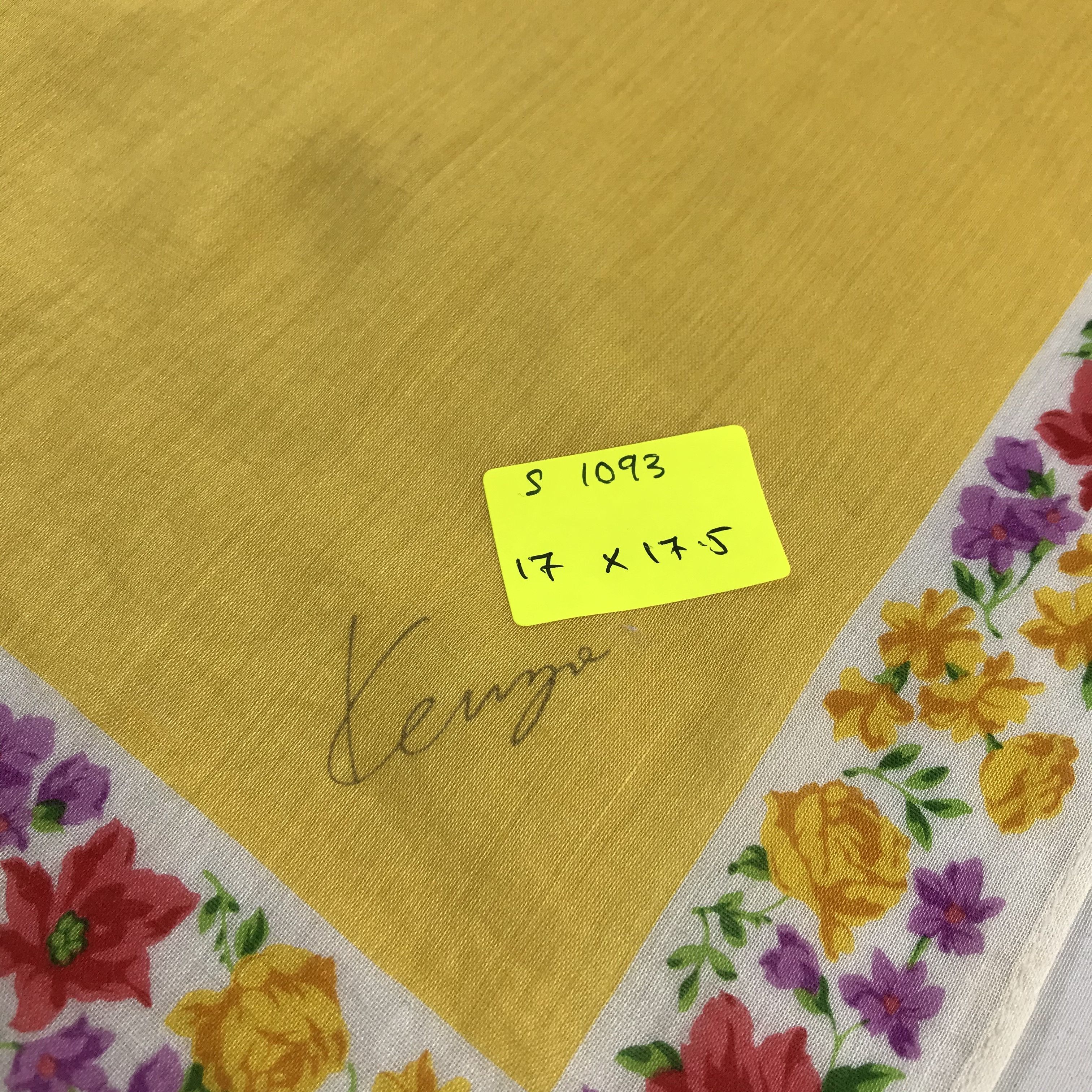 Kenzo × Vintage Kenzo Bandana / Handkerchief / Neckerchief - S1093 Size ONE SIZE - 5 Thumbnail
