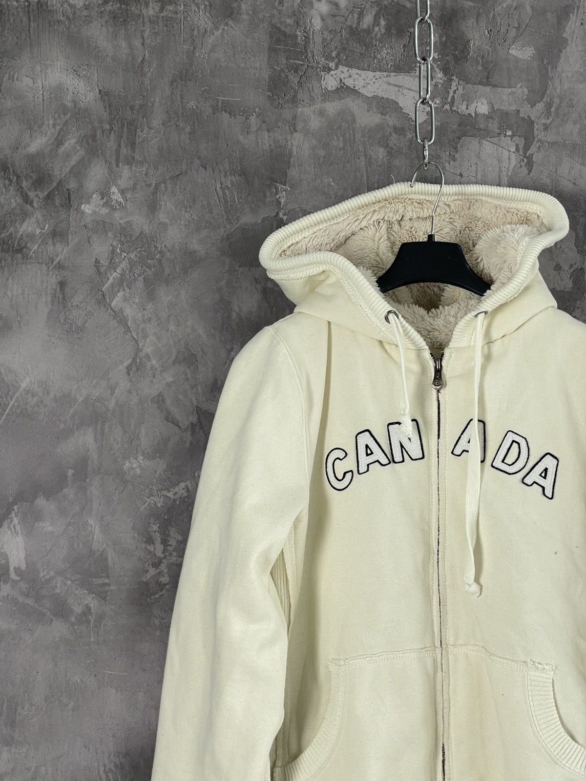 If Six Was Nine × Japanese Brand × Le Grande Bleu (L.G.B.) FAUX FUR AVANT GARDE GRUNGE EMBROIDERED Y2K ZIP HOODIE Size S / US 4 / IT 40 - 3 Thumbnail