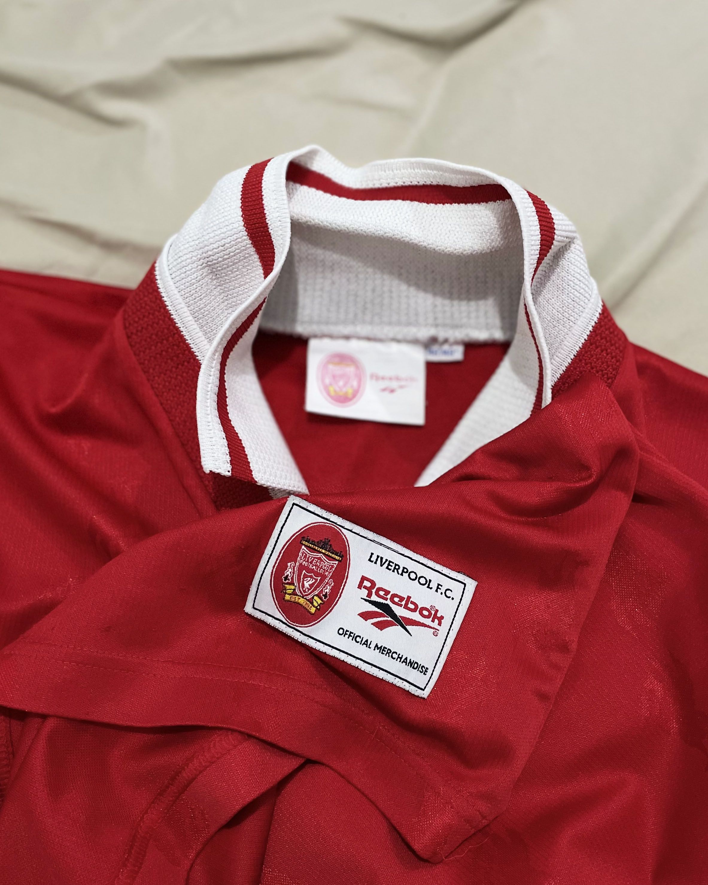 Reebok Liverpool FC Home Kit 1996 1997 1998 Size US XXL / EU 58 / 5 - 4 Thumbnail