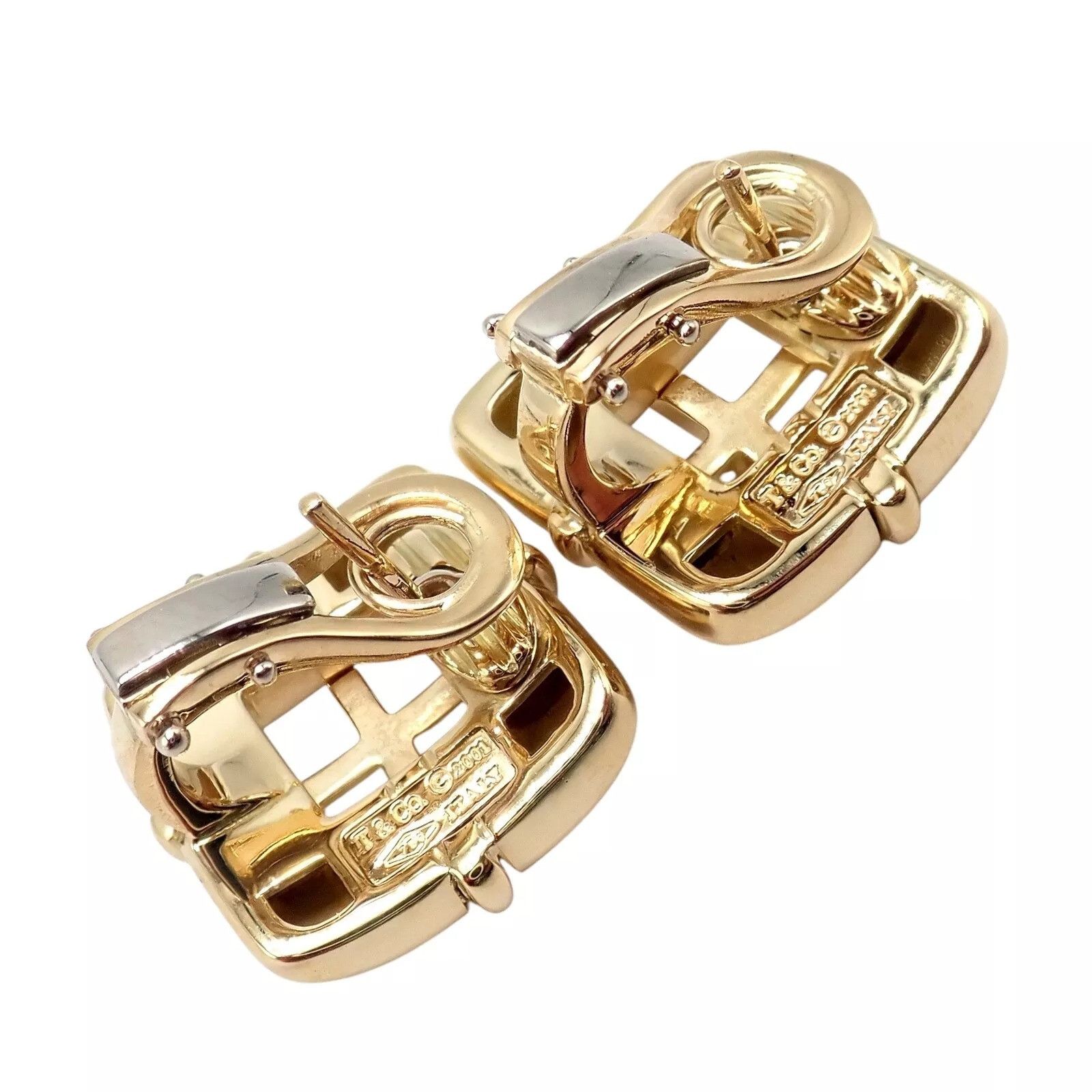 Tiffany & Co. Tiffany & Co 18k Yellow Gold Square Window Biscayne Earrings Size ONE SIZE - 5 Thumbnail