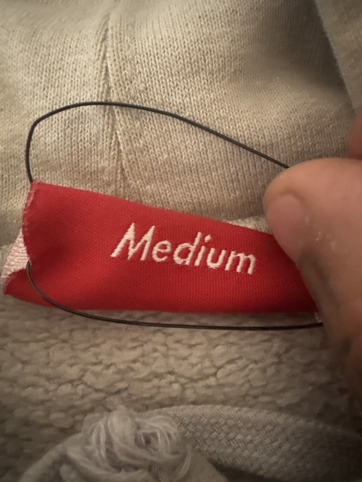 Supreme Supreme Cropped Panels Hooded Sweatshirt (grey and red) Size US M / EU 48-50 / 2 - 4 Thumbnail