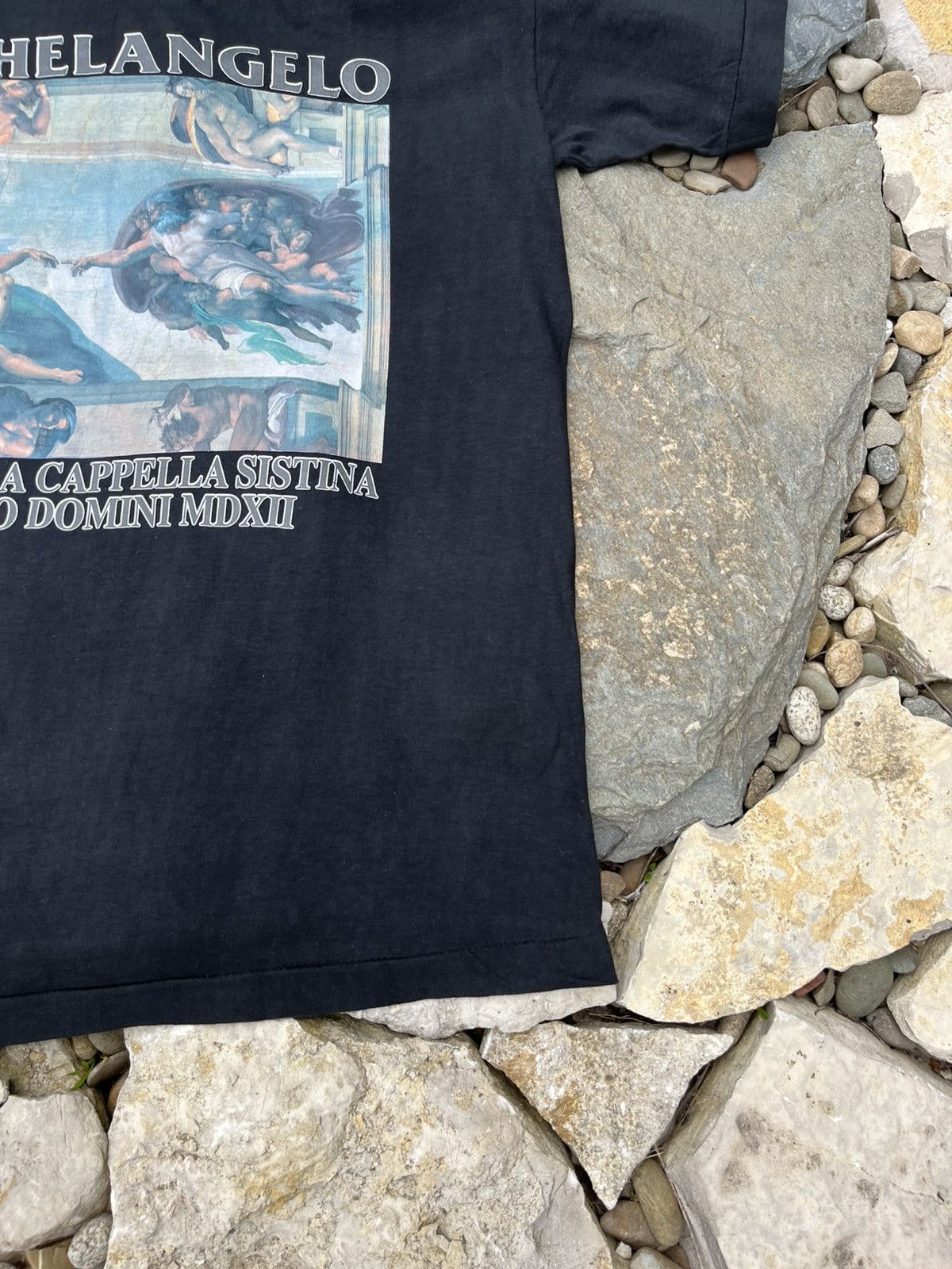 Vintage Vintage 80s Michelangelo buonarroti single stitch tee tshirt Size US M / EU 48-50 / 2 - 6 Thumbnail