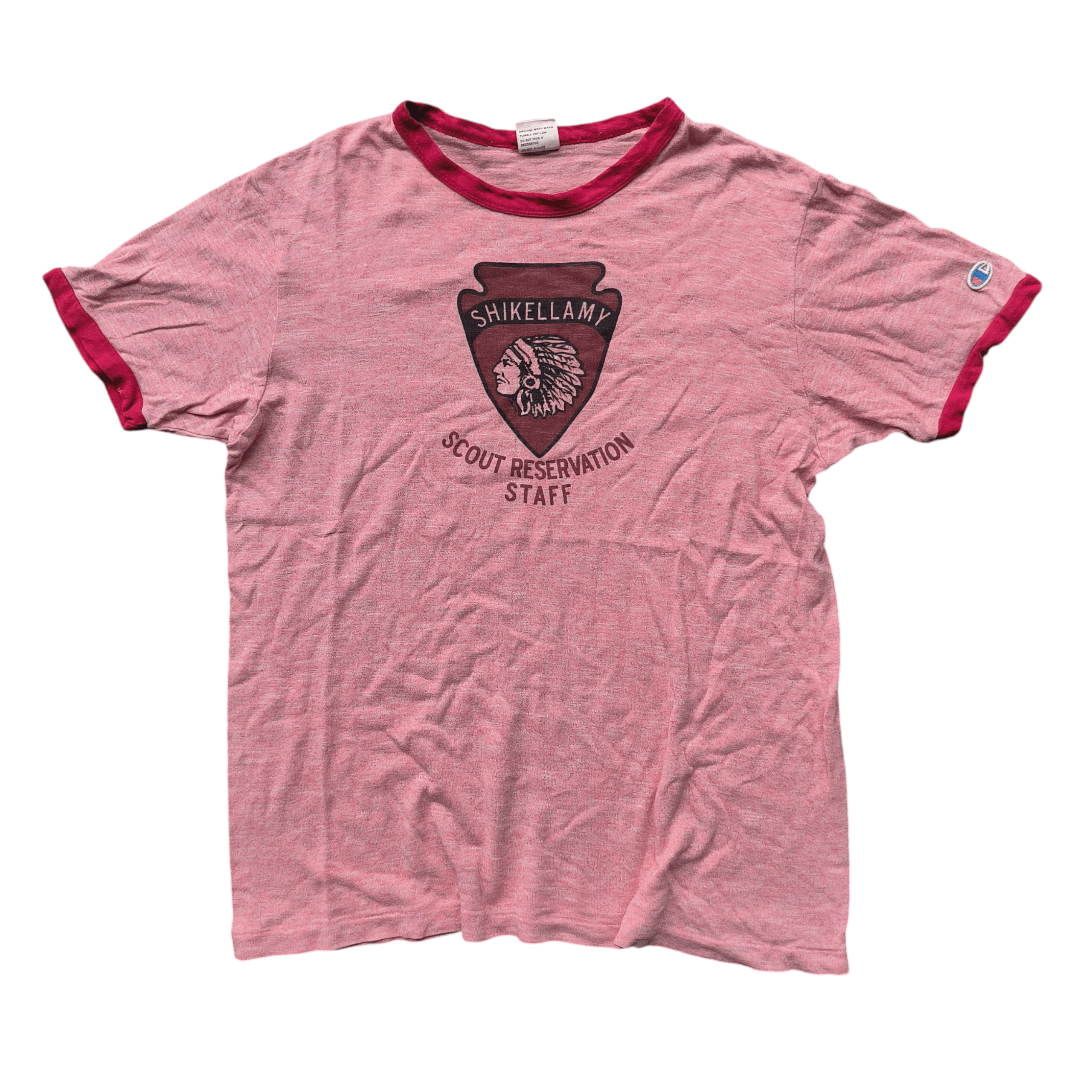 Champion Vintage 1950s Champion Scout Reservation Staff Ringer Tee Size US L / EU 52-54 / 3 - 1 Thumbnail