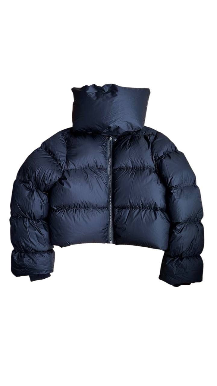 Rick Owens Rick Owens Strobe FW22 Cropped Funnel Neck Down Puffer Jacket Size XL / US 12-14 / IT 48-50 - 3 Thumbnail