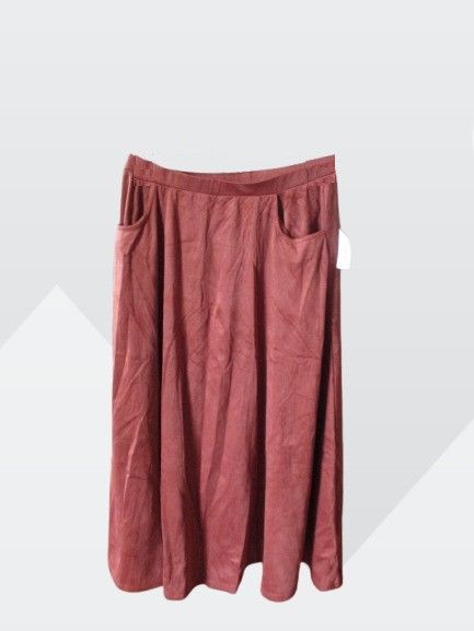 Other LuLaRoe Brown Elegant Avery Skirt Micro Suede NWT Small Size 28" / US 6 / IT 42 - 7 Thumbnail