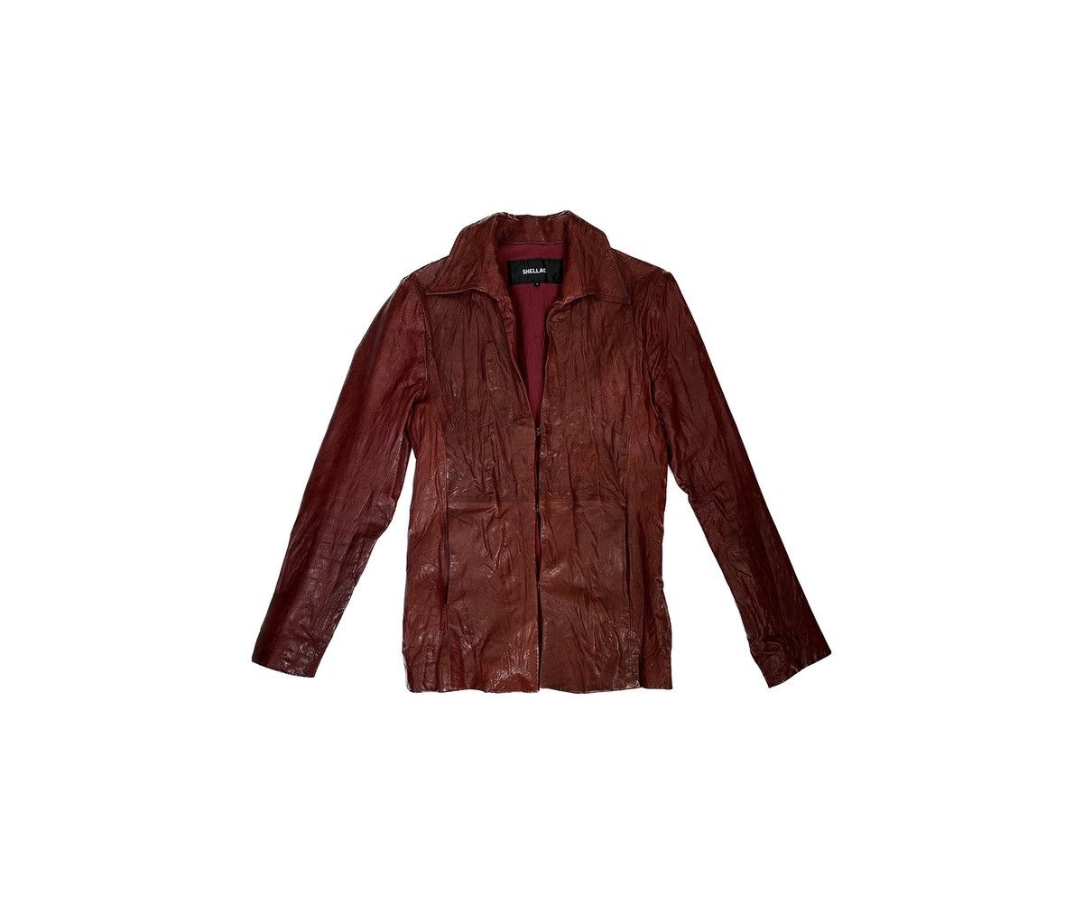 Shellac Shellac Burgundy Goatskin Jacket Size US XS / EU 42 / 0 - 1 Thumbnail