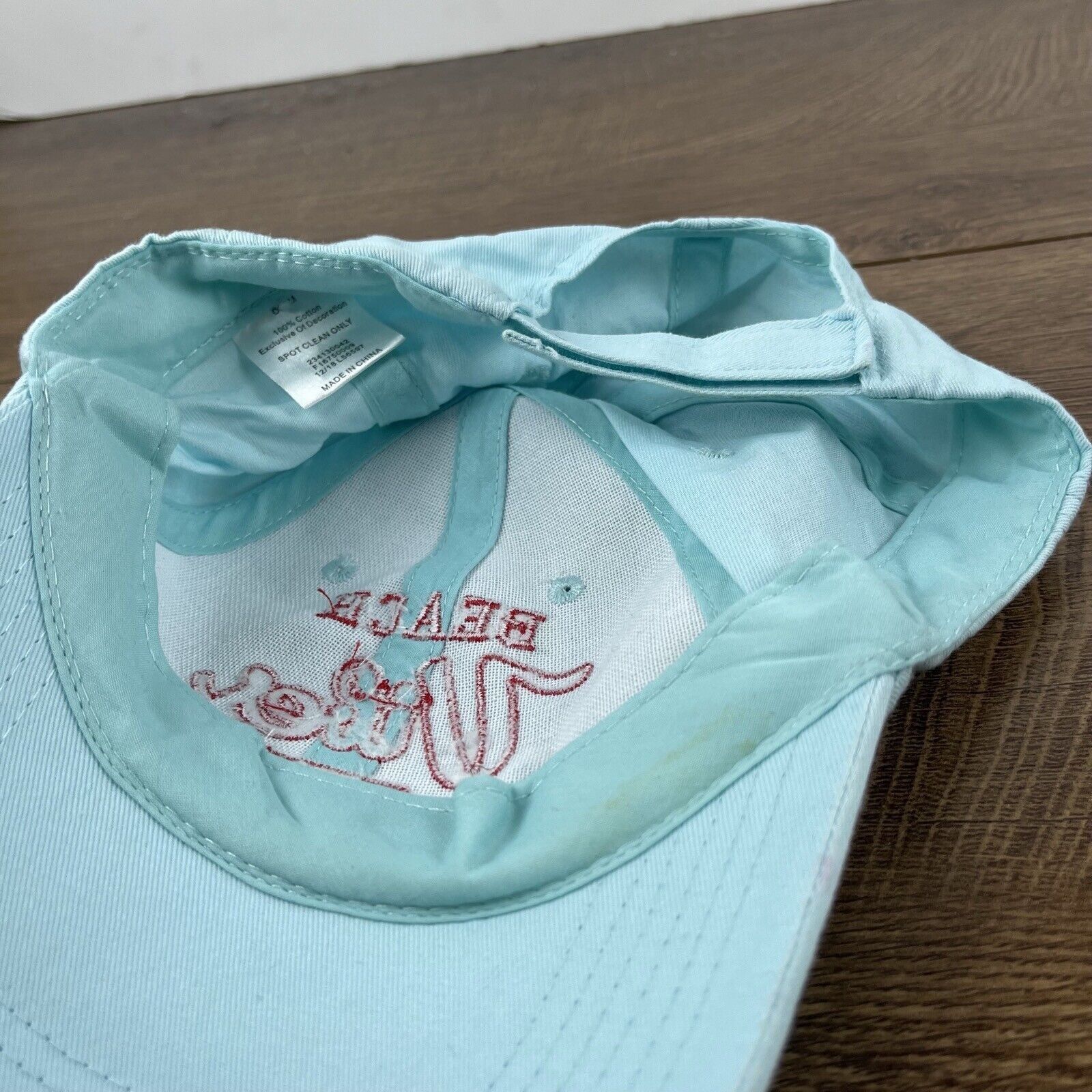 Other Beach Vibes Only Hat Beach Vibes Teal Blue Adjustable Hat Te Size ONE SIZE - 13 Thumbnail
