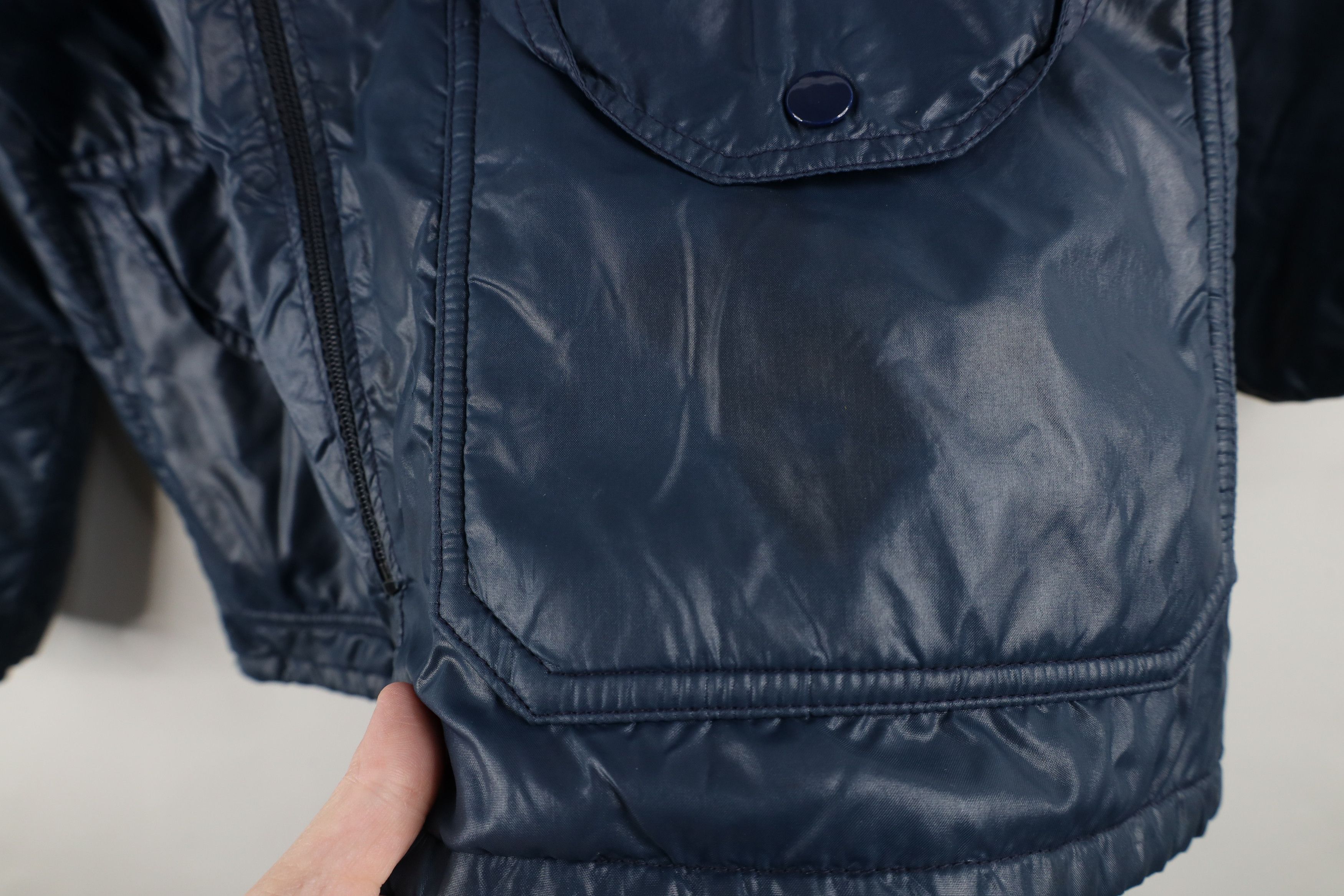 Champion × Vintage Vintage 60s Champion Running Oil Co Lined Jacket Blue USA Size US S / EU 44-46 / 1 - 7 Thumbnail