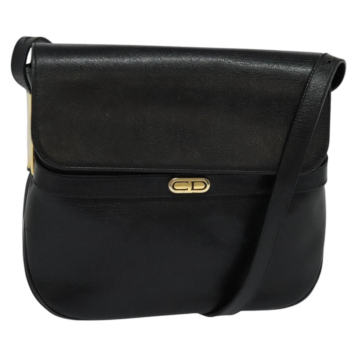 Dior Shoulder Bag Leather Black, Women's