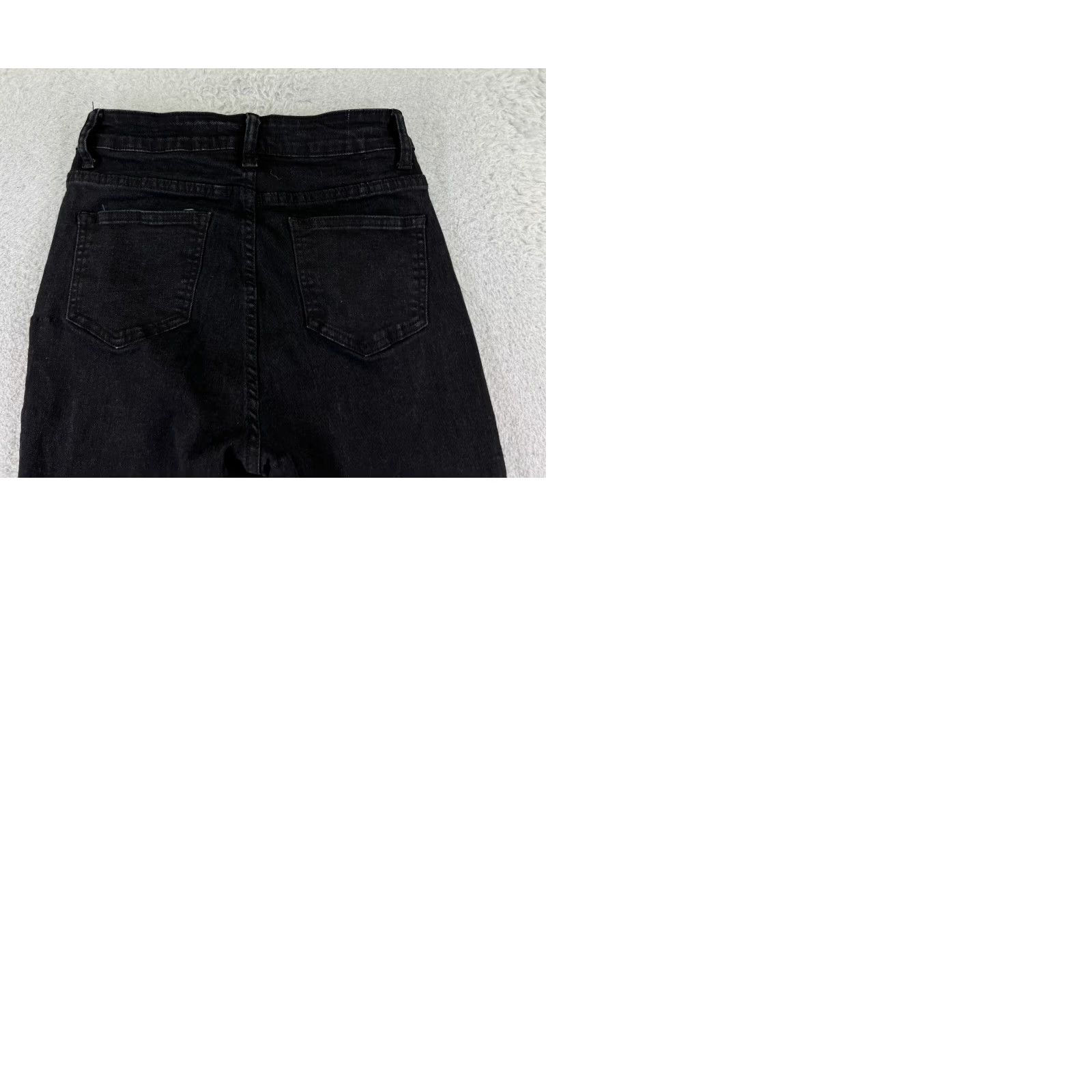 Vintage AMRSPENG Jeans Women 4 Black Flared Mid AMRSPENG 23x28 Denim Distressed Stretch 5-Pocket Regular Vintage No Size 27" / US 4 / IT 40 - 10 Thumbnail