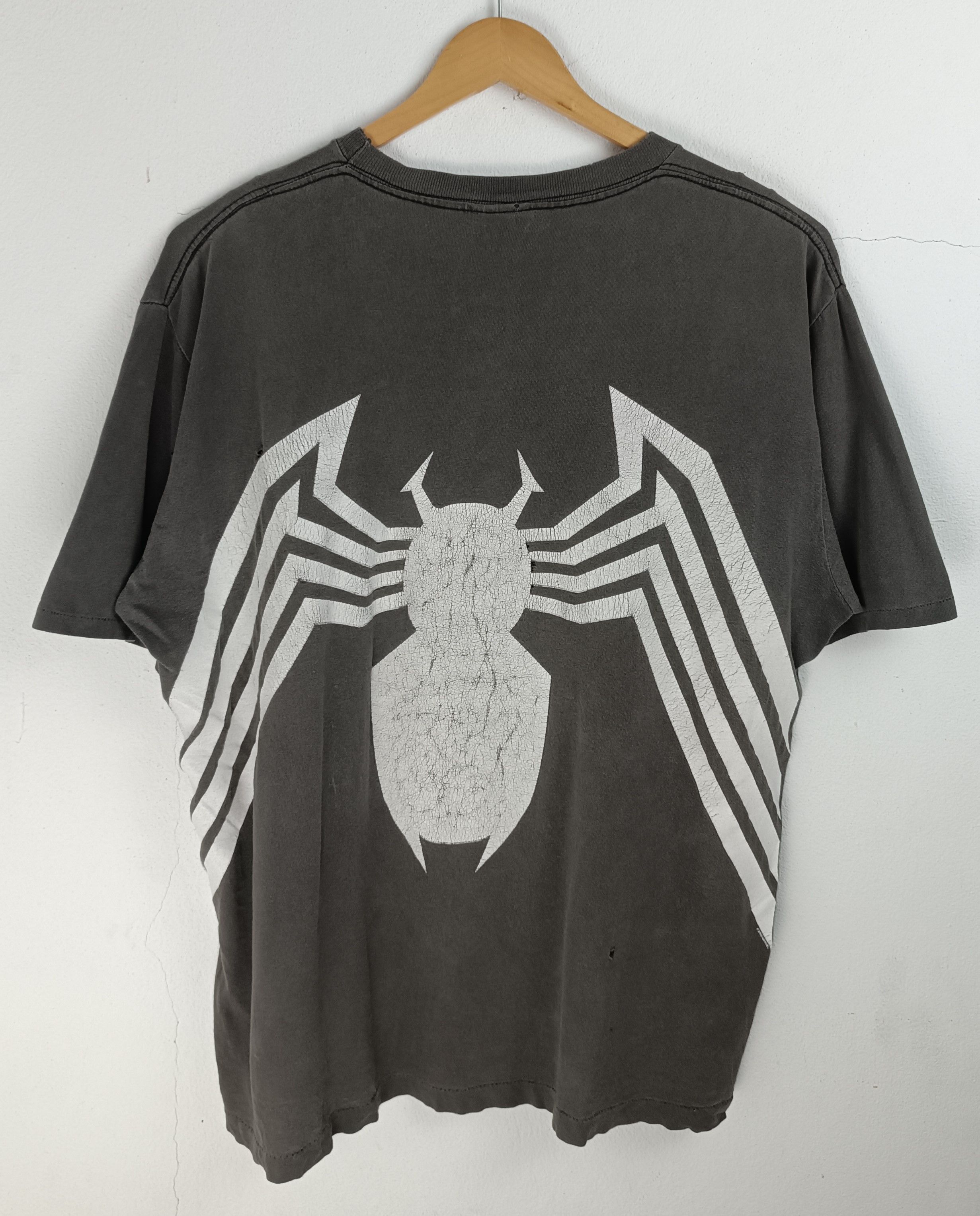 Marvel Comics THRASHED FADED VINTAGE 90'S SPIDERMAN OVERPRINT VERY RARE Size US XL / EU 56 / 4 - 4 Thumbnail