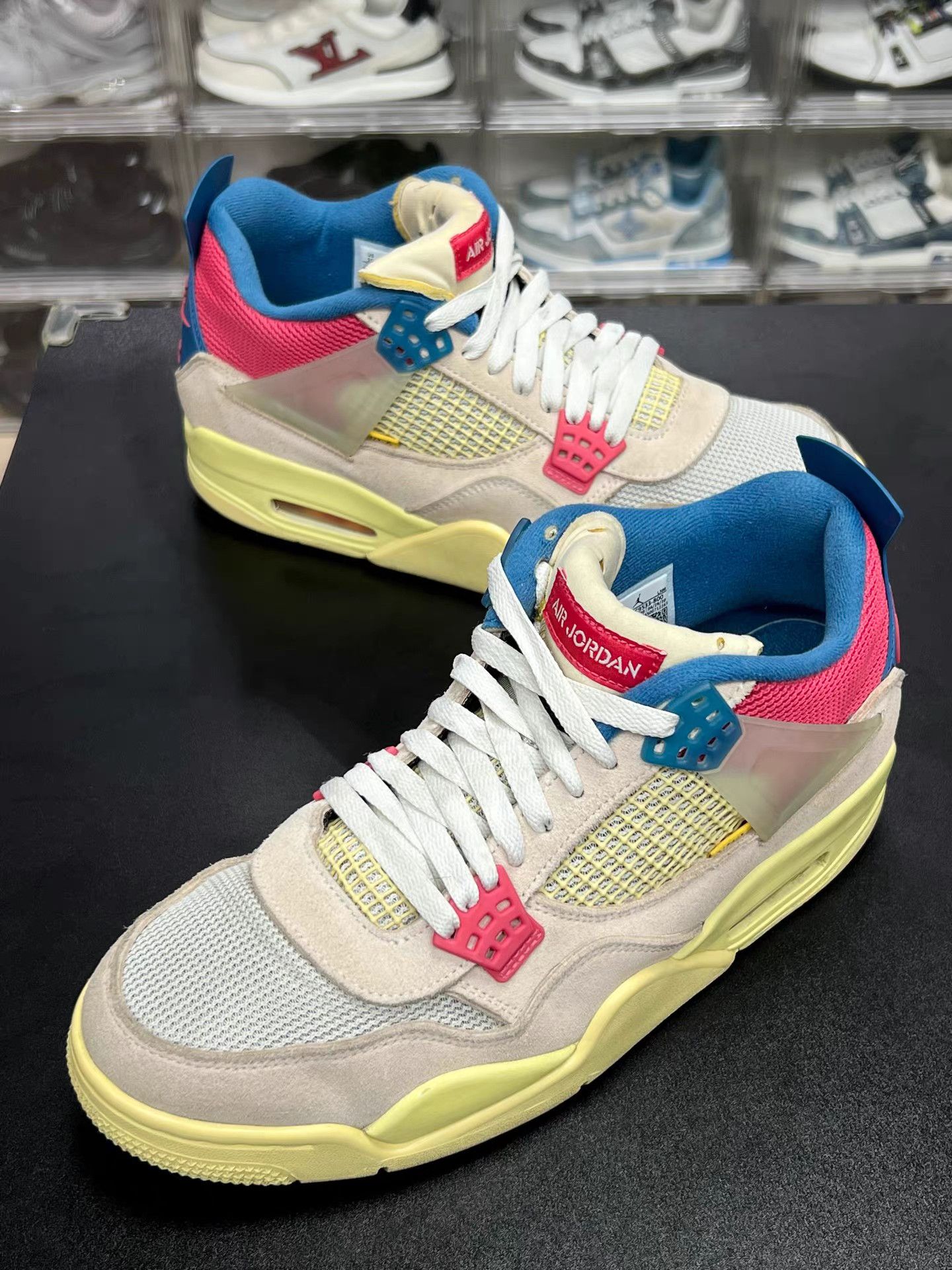 Nike Air Jordan 4 Union Pink Blue Mid Sneakers K15 Size US 11 / EU 44 - 1 Thumbnail