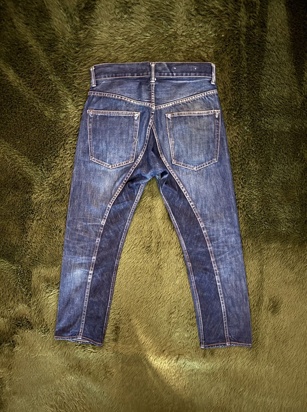 MasterPiece Masterpiece Made in Japan Button-Fly Selvedge Denim Pants Size US 27 - 8 Thumbnail