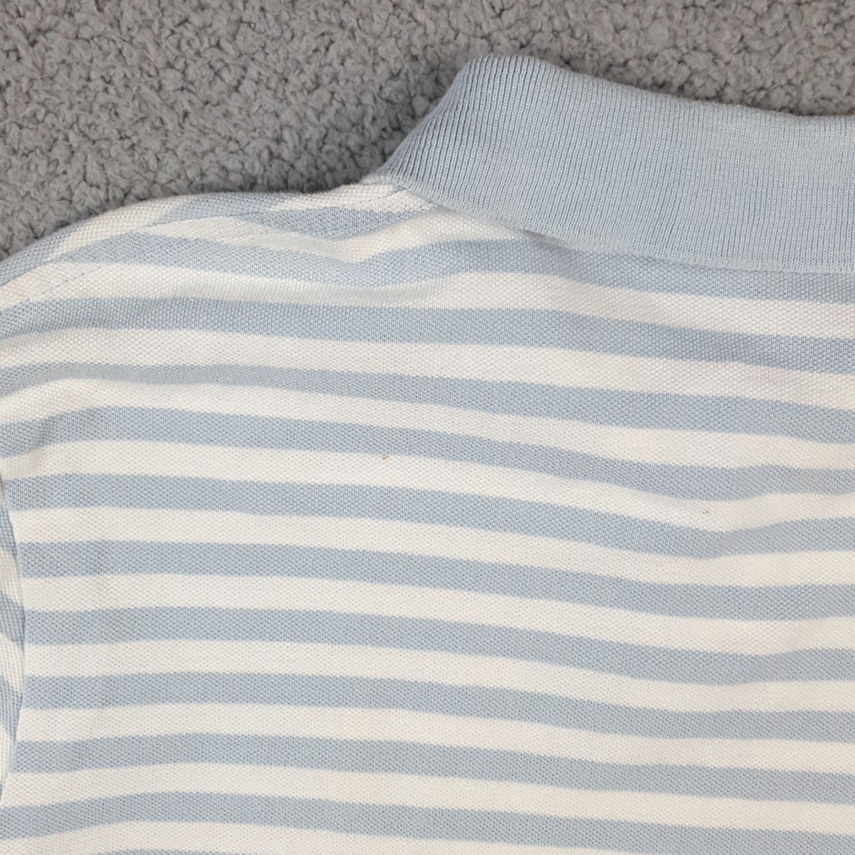 Ralph Lauren Vintage Ralph Lauren Polo Shirt Men Medium Blue Striped 90s Grunge Preppy Casual Size US M / EU 48-50 / 2 - 7 Thumbnail