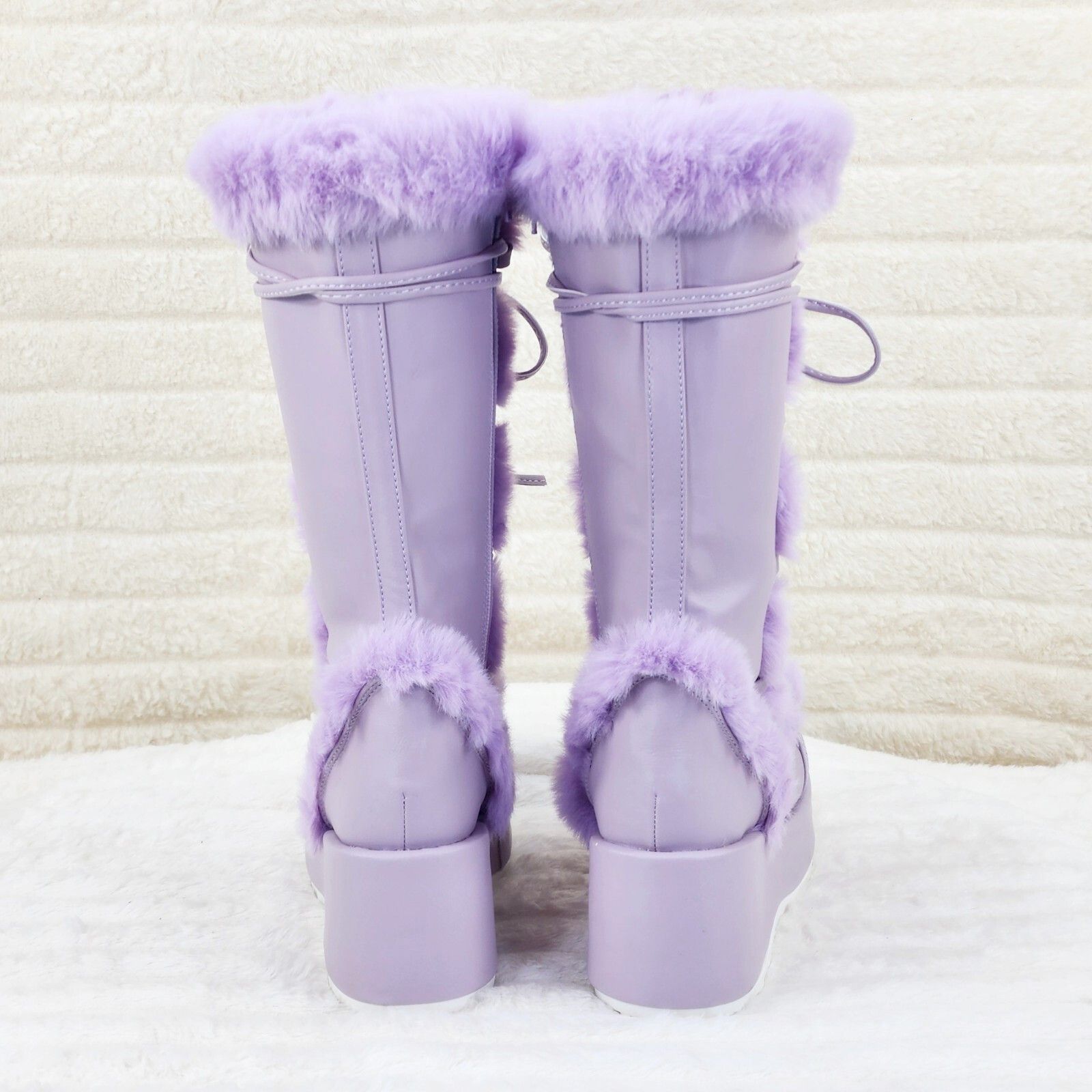 Other Cubby 311 Stomper Lilac Purple Platform Pastel Goth Punk Cal Size US 12 / IT 42 - 5 Thumbnail