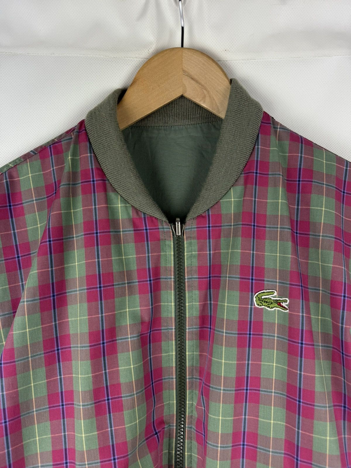 Lacoste Chemise Lacoste Vintage Reversible Bomber Jacket Size US M / EU 48-50 / 2 - 6 Thumbnail
