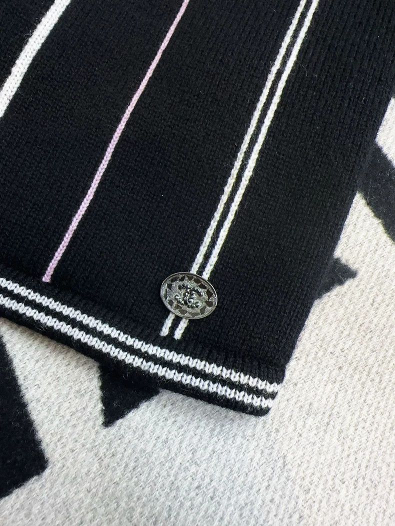 Chanel Chanel 23p popular black pink and white striped knitted su Size XS / US 0-2 / IT 36-38 - 4 Thumbnail