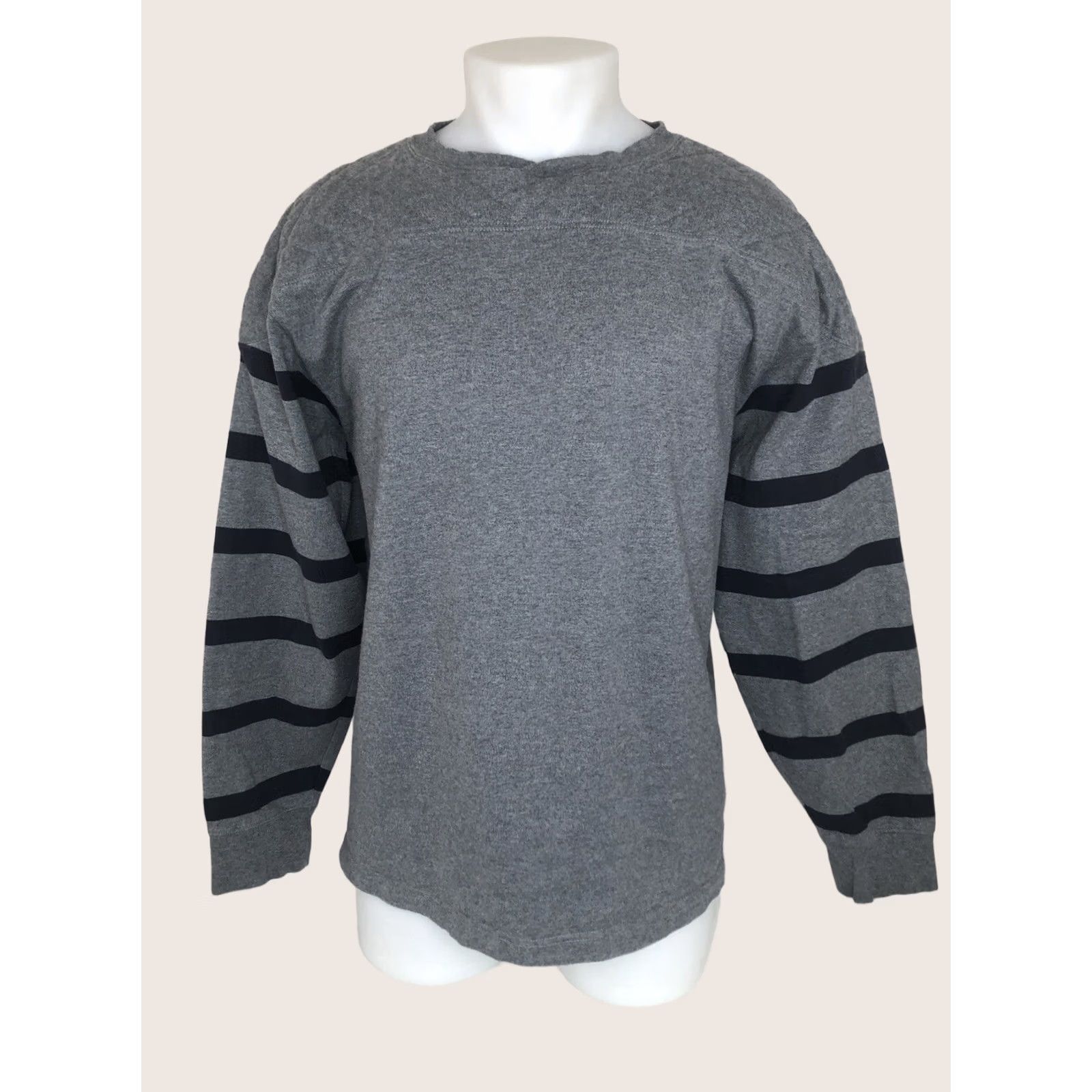 Vintage VINTAGE J. Peterman Rugby Sweatshirt - Heavy Shoulder & Elbow Pads - Gray M Mens Pullover Shirt Size US M / EU 48-50 / 2 - 1 Thumbnail