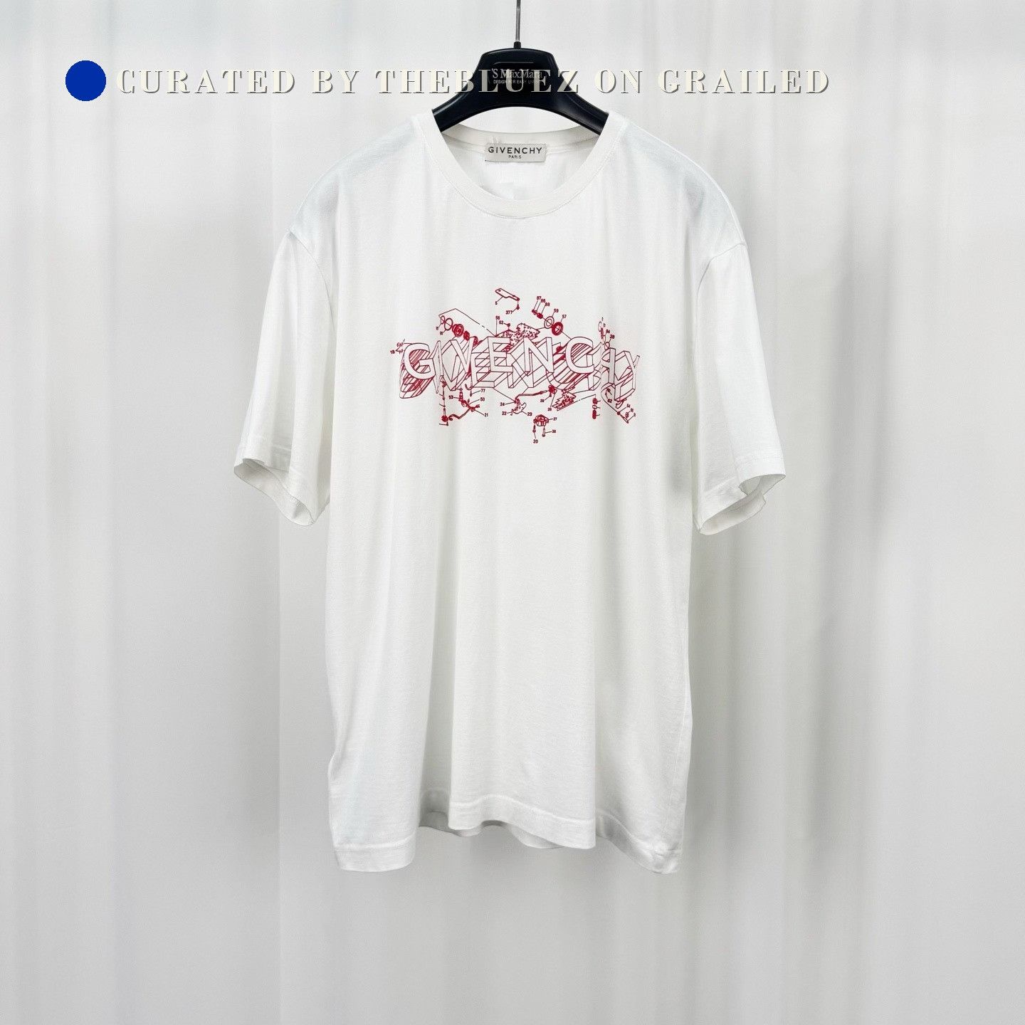 Givenchy Givenchy Letter Print Short Sleeve Size US M / EU 48-50 / 2 - 1 Thumbnail