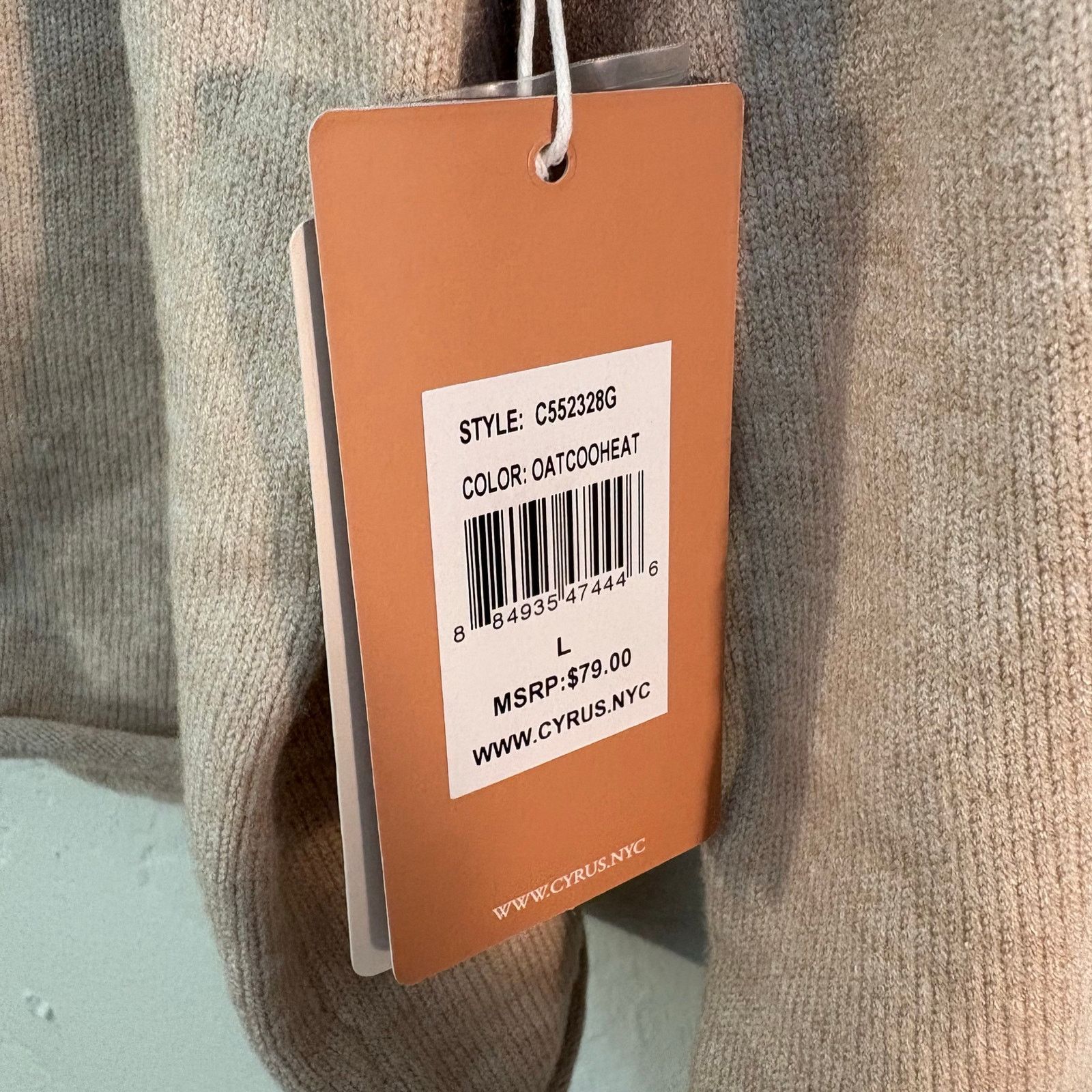 Other NWT Cyrus NYC Turtleneck Sweater in Beige Tan Women’s Size L Size L / US 10 / IT 46 - 4 Thumbnail