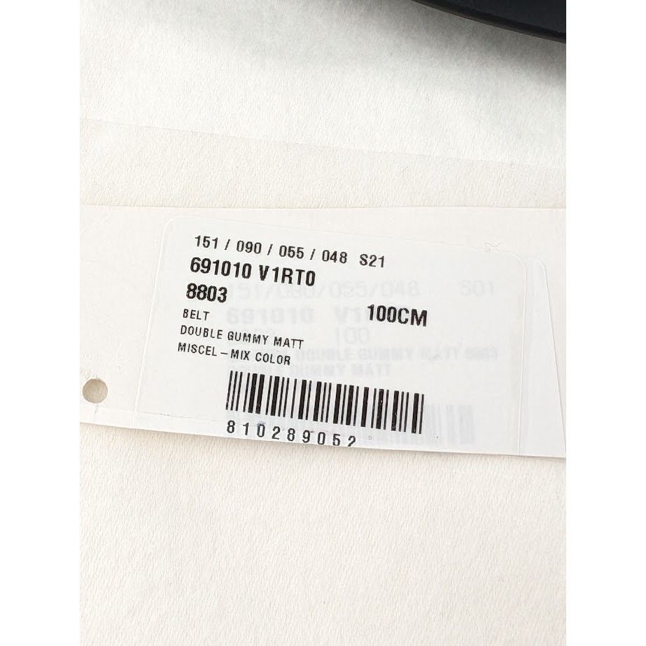 Bottega Veneta o1rshd1 Size: 100 CM / Belt Double Gummy Matt in Black Size 40 - 3 Thumbnail