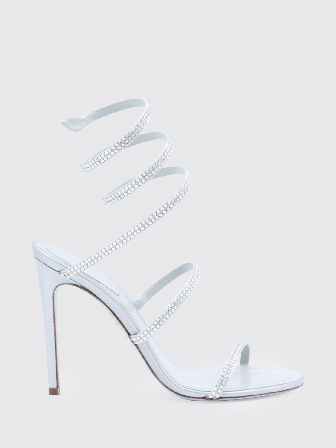 Rene Caovilla Rene Caovilla Heeled Sandal Woman Silver Size US 7 / IT 37 - 1 Thumbnail