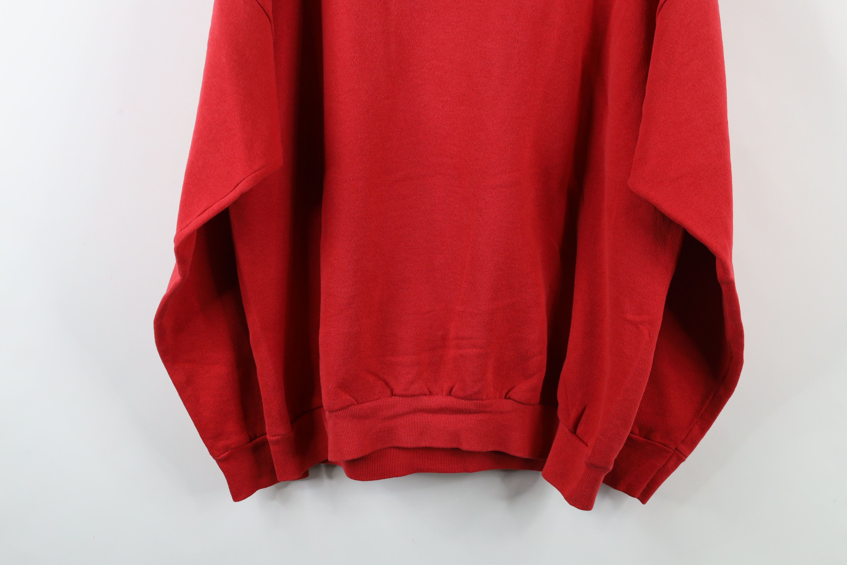 Vintage Vintage 90s Streetwear Ohio Nature Bird Sweatshirt Red USA Size US XXL / EU 58 / 5 - 12 Thumbnail