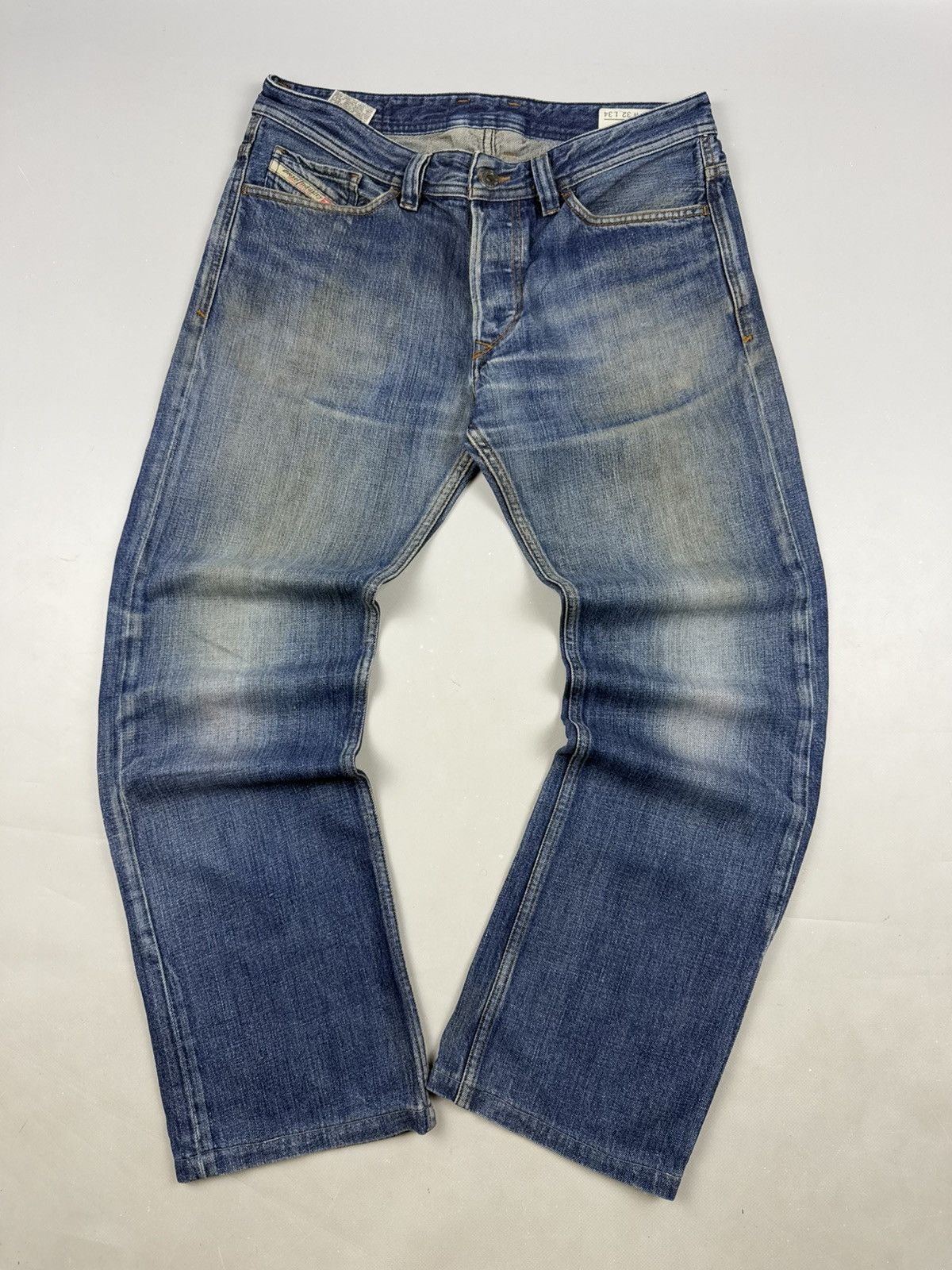 Diesel Diesel archive baggy denim jeans navy blue bootcut w32