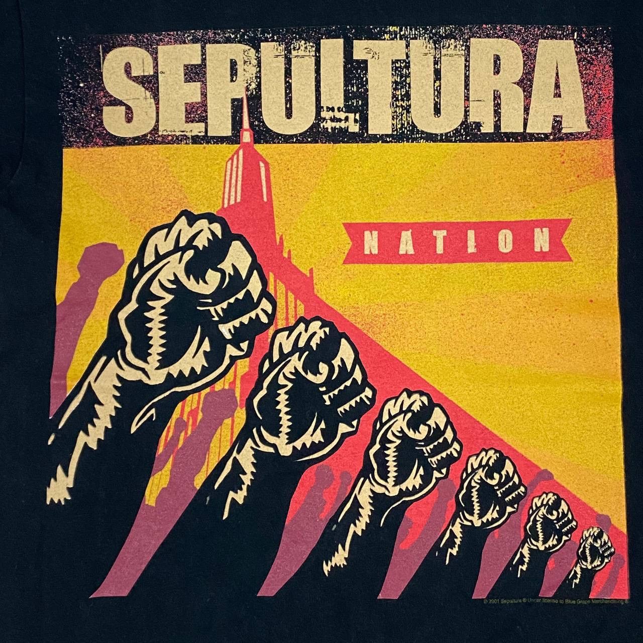 Band Tees Vintage metal band sepultura nation album art cover Size US M / EU 48-50 / 2 - 3 Thumbnail