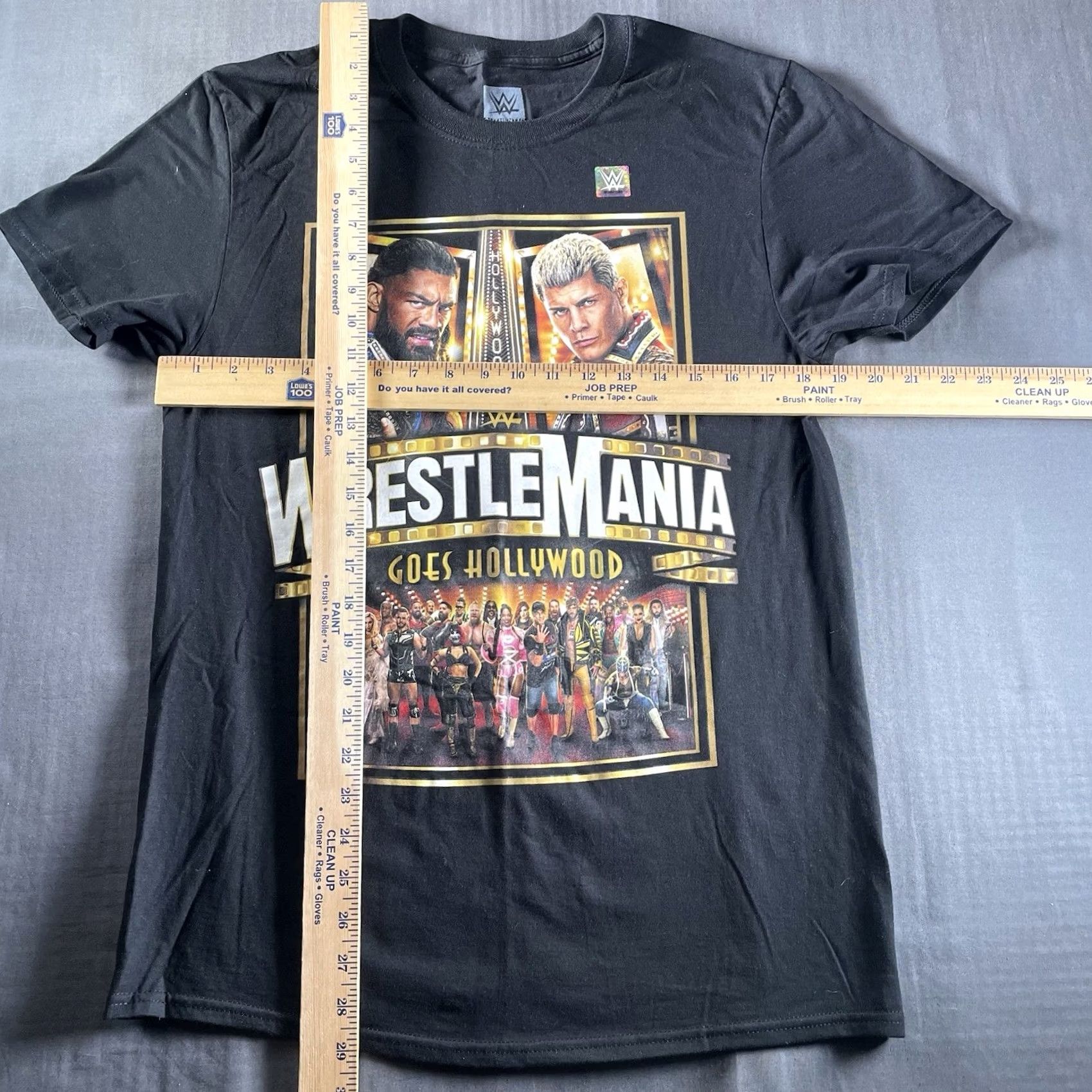 Vintage VINTAGE WWE Wrestlemania 39 Shirt Mens M Black Graphic Print Crew Neck Short Sleeve WWE Retro Sports Mens Size US M / EU 48-50 / 2 - 5 Thumbnail