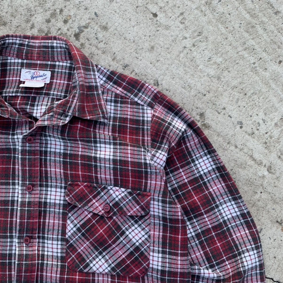 Flannel Vintage Japanese Style Flannel Druzhba KNR Checkered Shirt Size US M / EU 48-50 / 2 - 6 Thumbnail