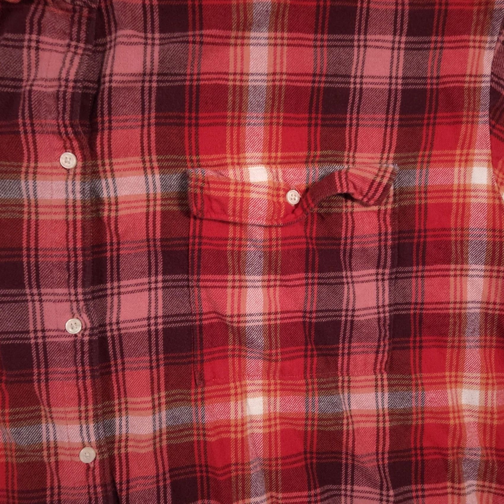 Old Navy Old Navy Shirt Womens 4X Red Plaid Boyfriend Flannel Button Down Long Sleeve Size XXL / US 16-18 / IT 52-54 - 3 Thumbnail