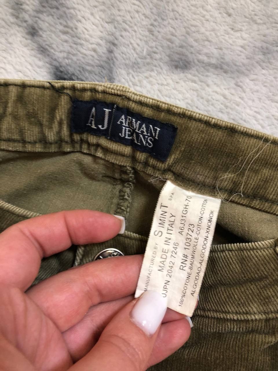 Armani Armani Vintage Y2K Corduroy straight pants streetwear Size US 36 / EU 52 - 3 Thumbnail