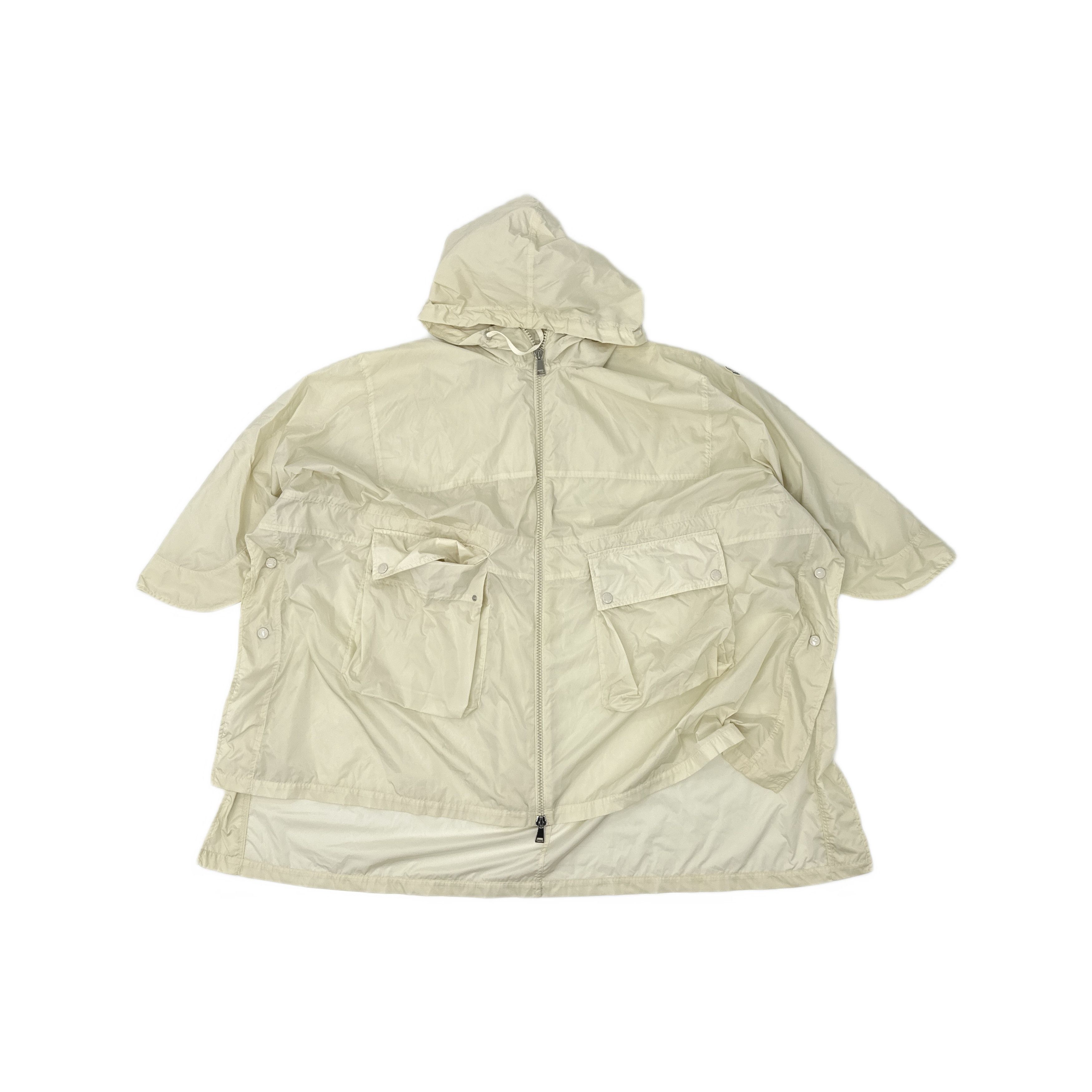 Moncler Nylon Hooded Light Jacket Size 1 in White, Men's