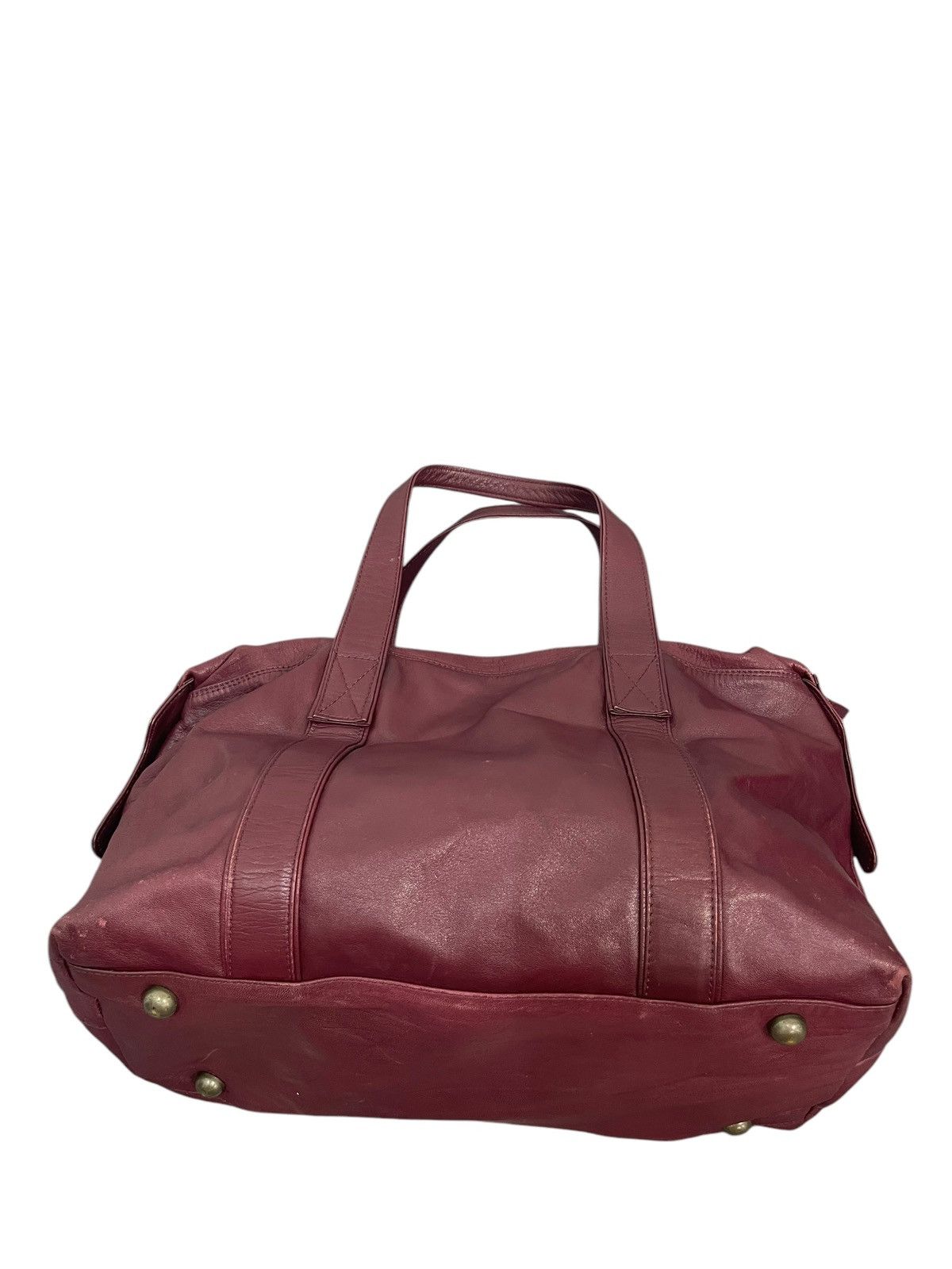 Genuine Leather Full Leather Vtg Maruem Japan Duffle Bag 1🟩8 Size ONE SIZE - 6 Thumbnail