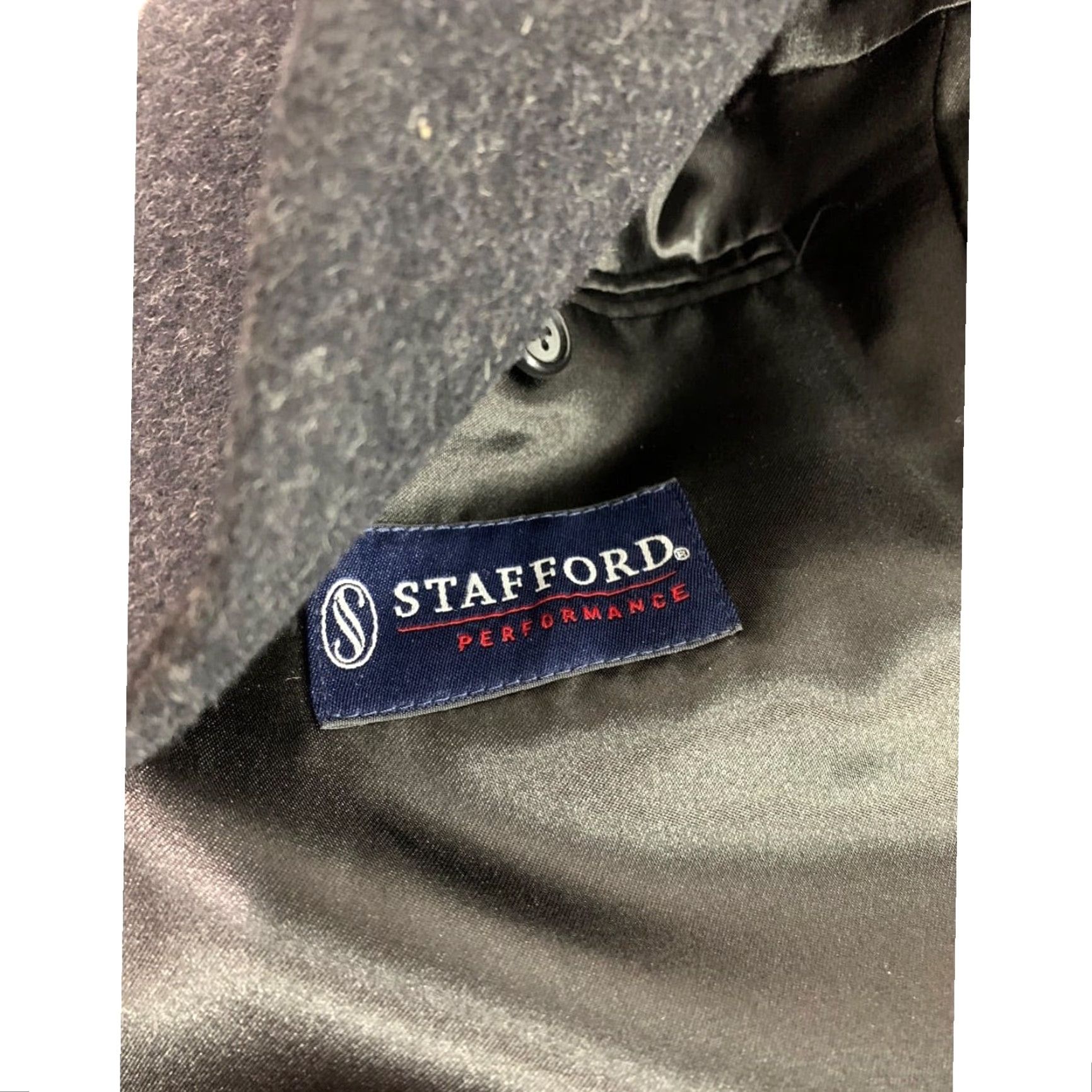 Stafford Stafford Performance Overcoat Coat Mens Wool Blend Charcoal 42S Short Wool Blend 42S Gray 80% wool 20% nylon Mens Medium? Size US 42 / EU 58 - 7 Thumbnail