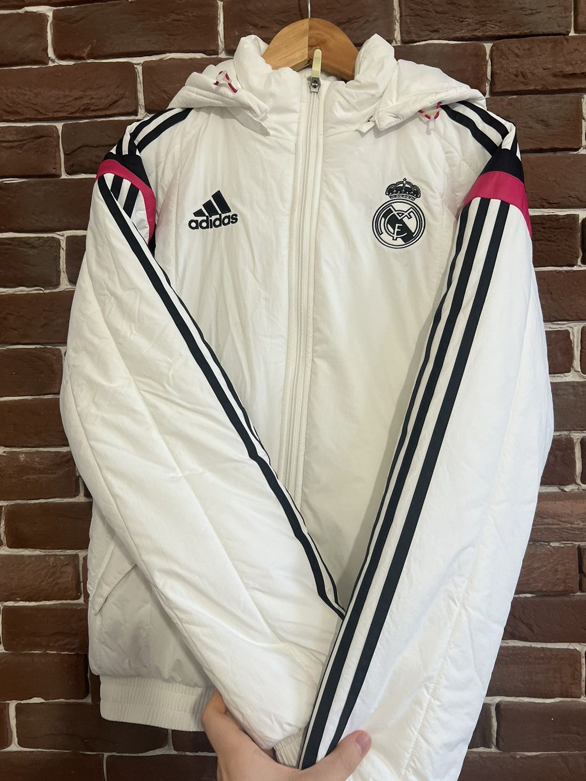 Other Adidas Real Madrid Football Jacket Small White Hype Soccer Size US S / EU 44-46 / 1 - 6 Thumbnail