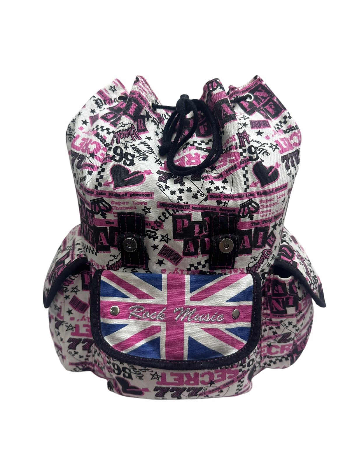 Hysteric Glamour 🇯🇵 Vintage Rock Music Punk Cargo Backpack Size ONE SIZE - 7 Thumbnail