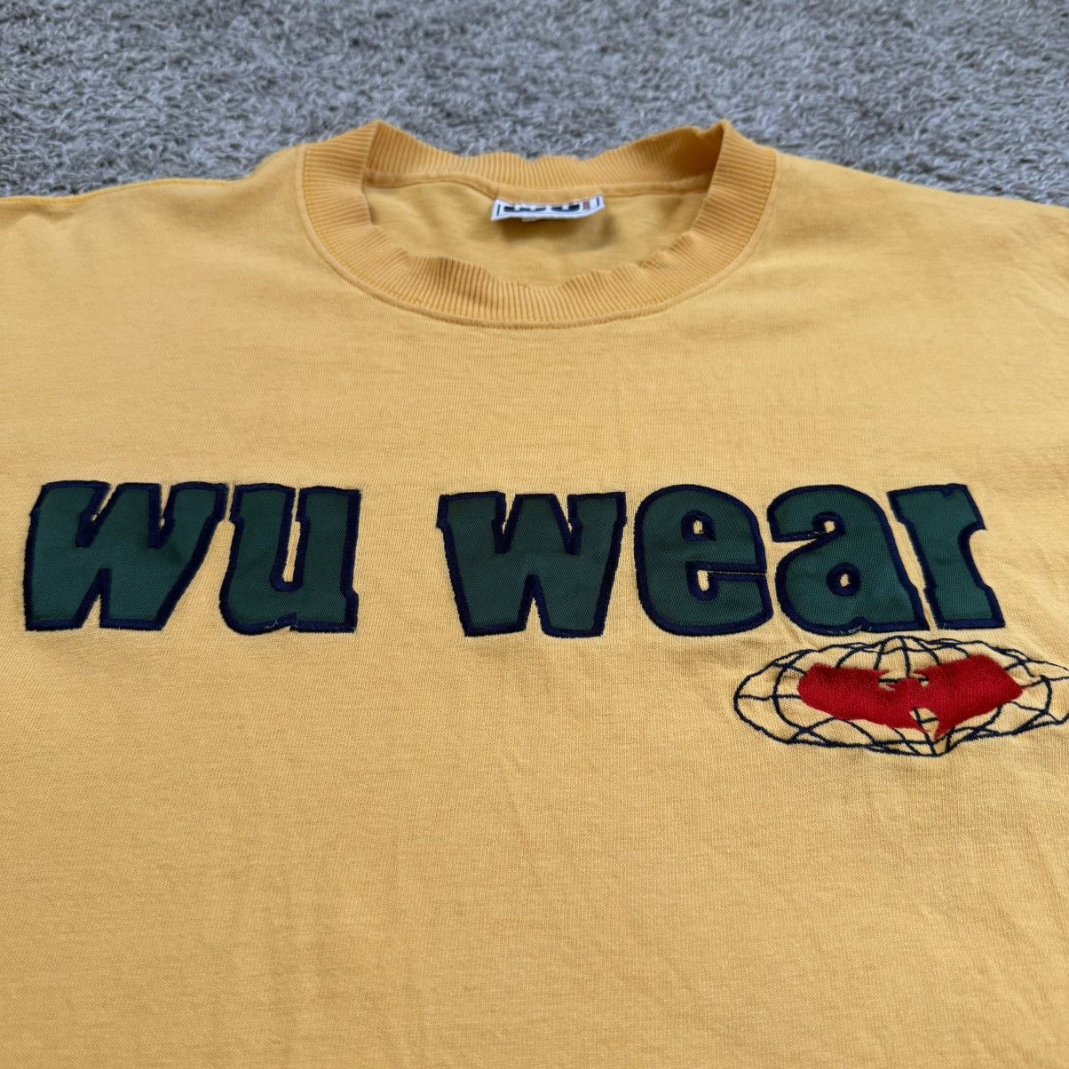 Wu-Tang Clan 🔴Wu-Wear Shirt Size XL Wu-Tang Vintage Yellow Longsleeves Size US XL / EU 56 / 4 - 2 Thumbnail