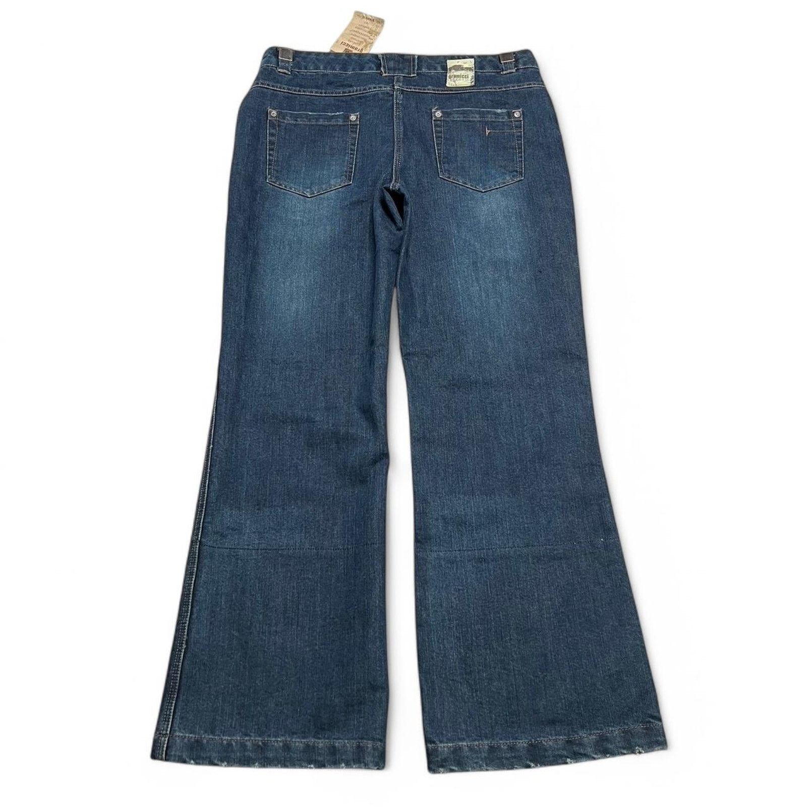 Gramicci Vintage Gramicci Women’s Flared Y2K Dark Denim Jeans NWT - 8 Size 30" / US 8 / IT 44 - 1 Thumbnail