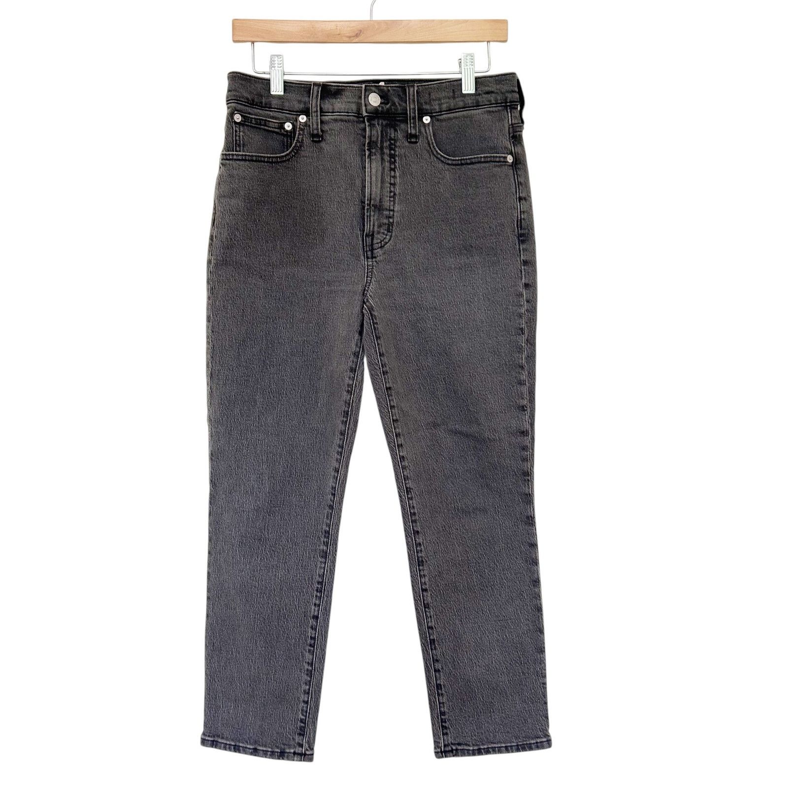 Madewell Madewell Gray Black The Perfect Vintage Jeans Sz 27P Size 27" / US 4 / IT 40 - 1 Thumbnail
