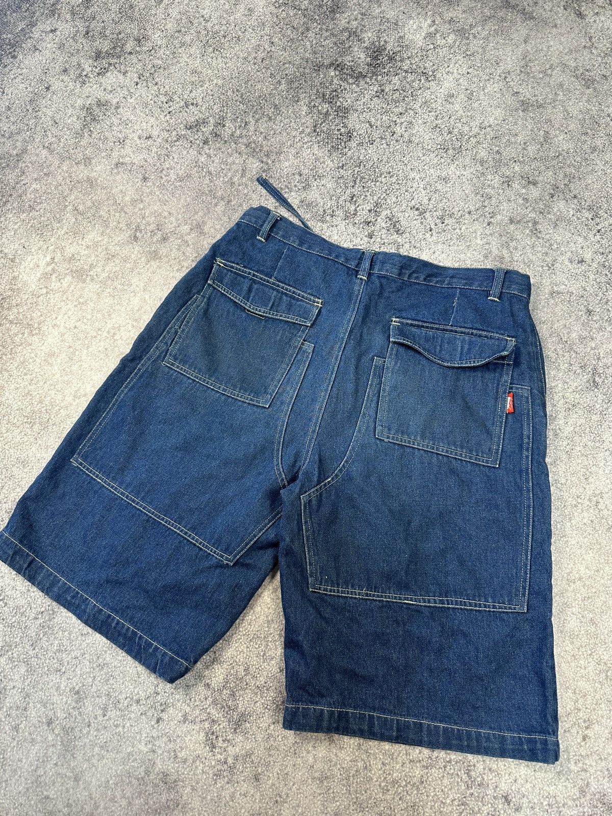 Vintage Y2K Vintage Casual Denim Shorts Rap Baggy Streetwear Rare L Size US 34 / EU 50 - 3 Thumbnail