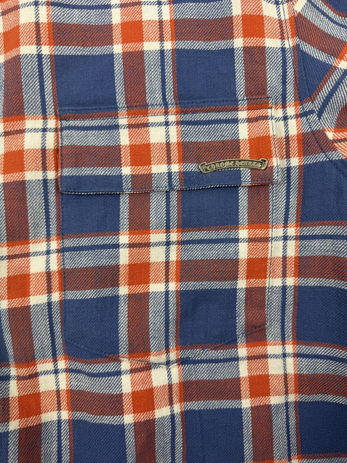 Chrome Hearts CHECKED OVERSHIRT WITH SILVER BUTTONS Size US XL / EU 56 / 4 - 7 Thumbnail