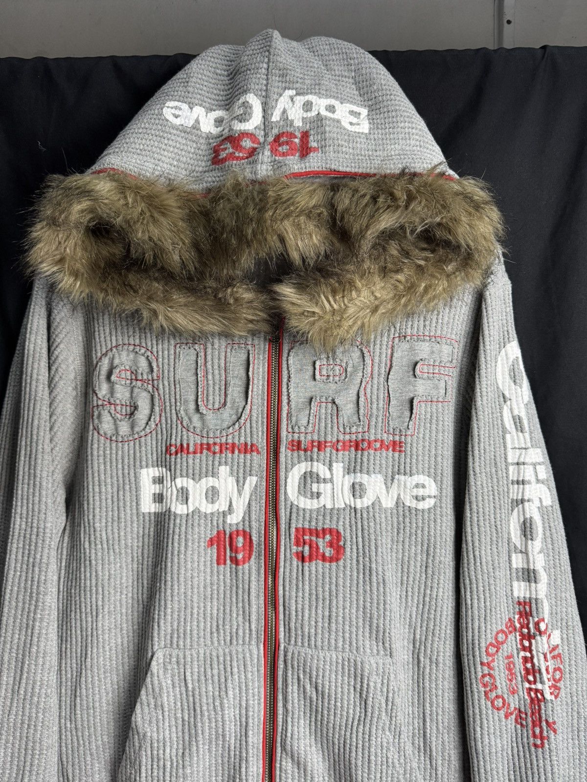 Japanese Brand 2000s Fur Thermal Hoodie Body Glove Japanese Styled Size US L / EU 52-54 / 3 - 3 Thumbnail