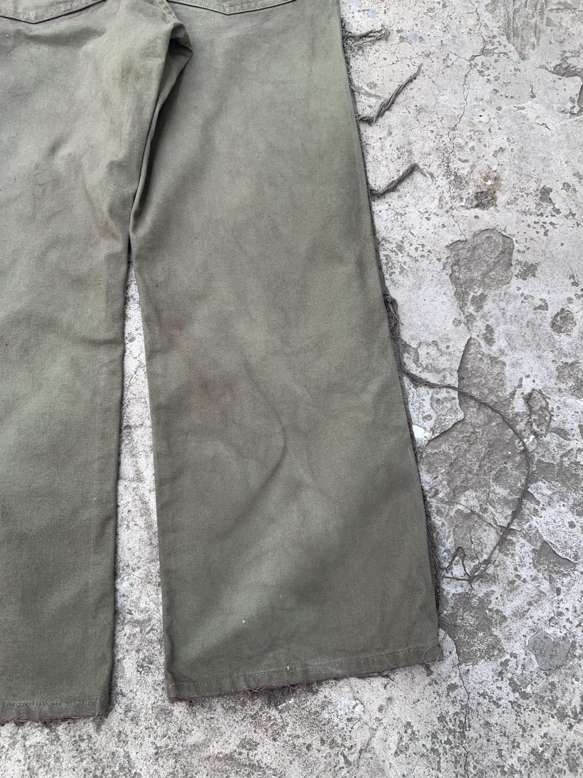 Japanese Brand Custom Wide Dirty Overdyed Distressed Jeans Size US 36 / EU 52 - 15 Thumbnail