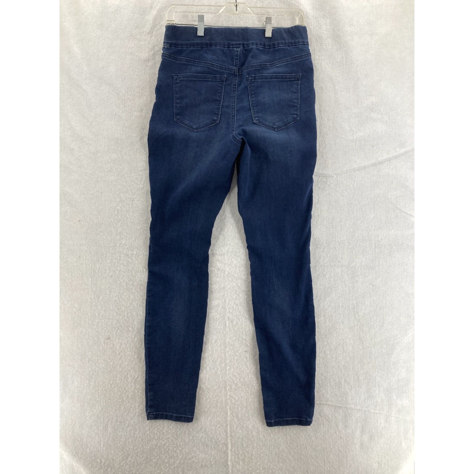 Nine West Nine West Jeans Womens 6 Pull On Skinny Denim Jeans Blue 30 Inseam 31 Inseam Dark Wash Regular Size 6 Rise Mid Bohemian Style Skinny Womens Jeans Size 30" / US 8 / IT 44 - 2 Thumbnail