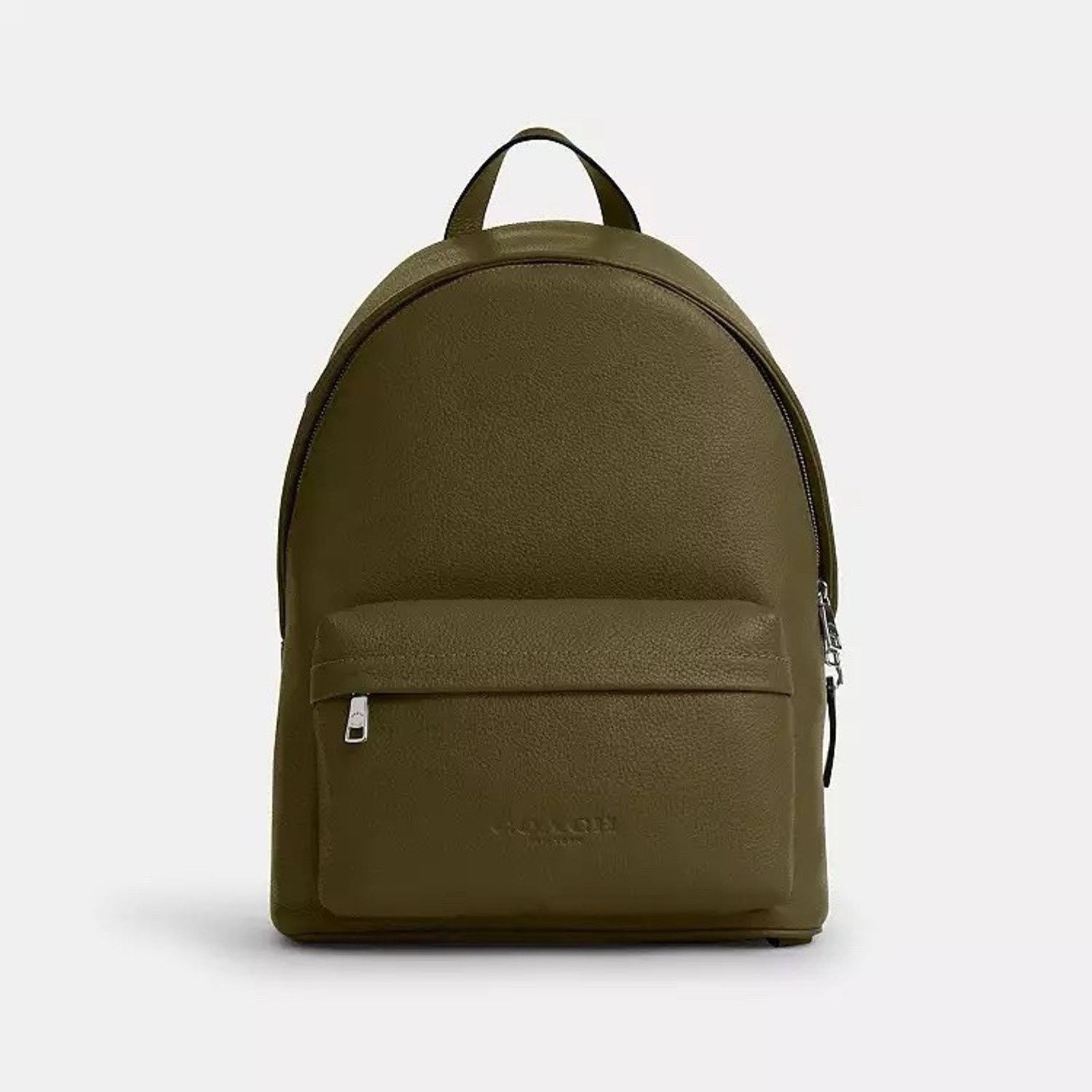 Coach NWT Coach Taylor Backpack Pebble Leather CDX93 Olive Silver Size ONE SIZE - 9 Thumbnail